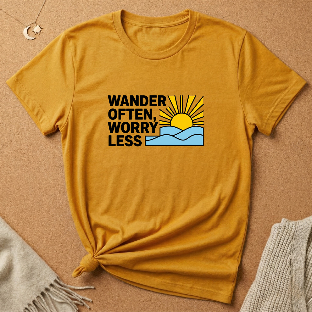 Wonder Often, Worry Less Tee