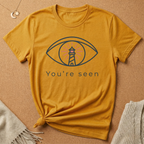 You're Seen Eye with Lighthouse Enneagram Four Core Want Tee