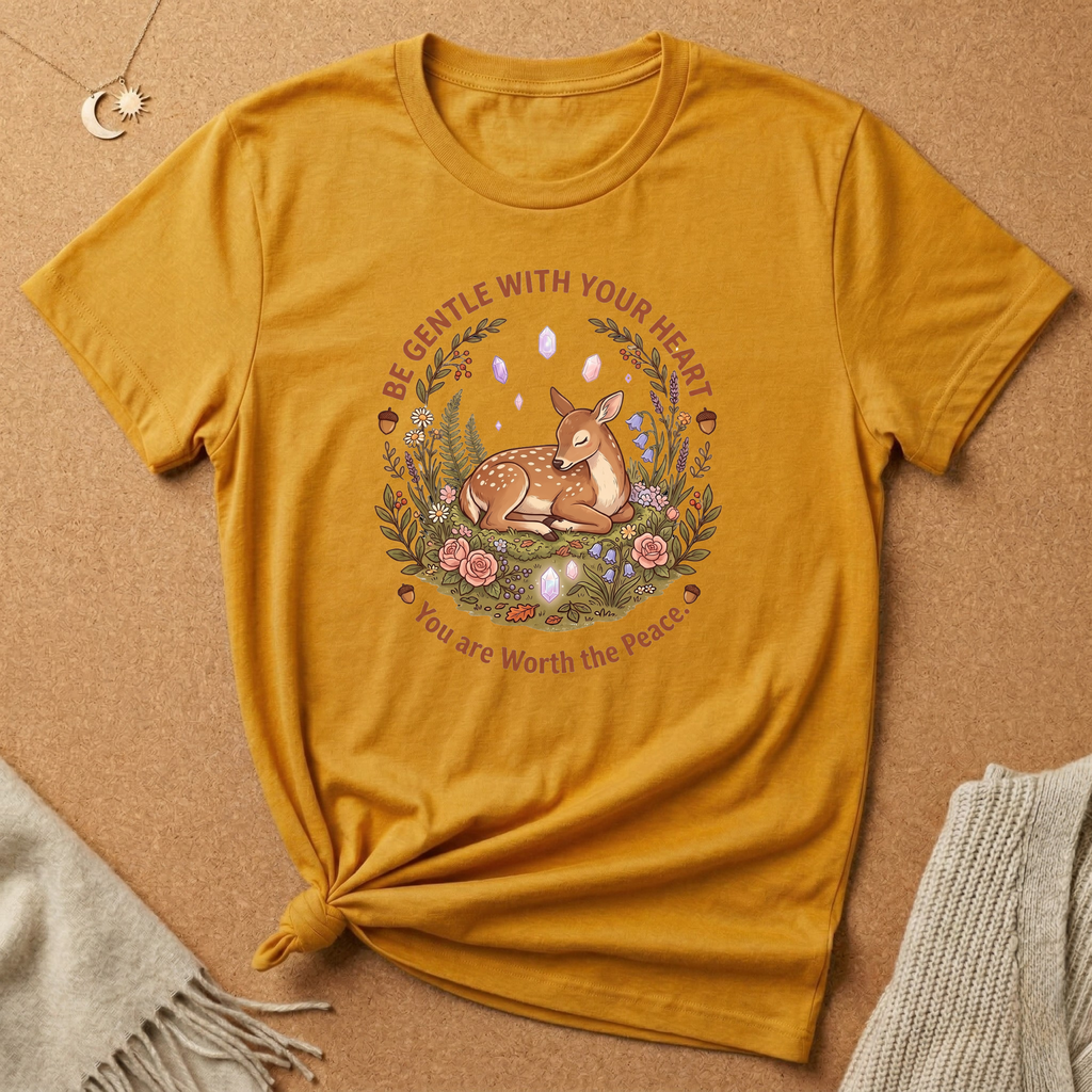 Gentle with Your Heart Deer Tee