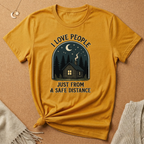 I Love People Just From a Safe Distance Cabin Tee