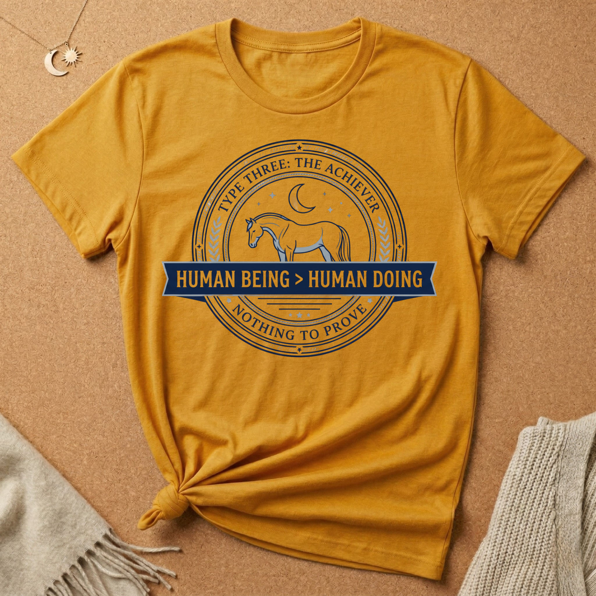 The Achiever Human Being Human Doing Tee