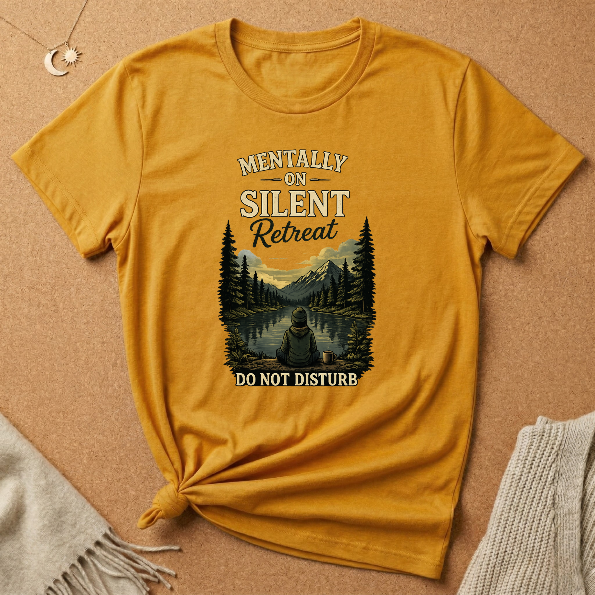 Mentally On Silent Retreat Do Not Disturb Tee