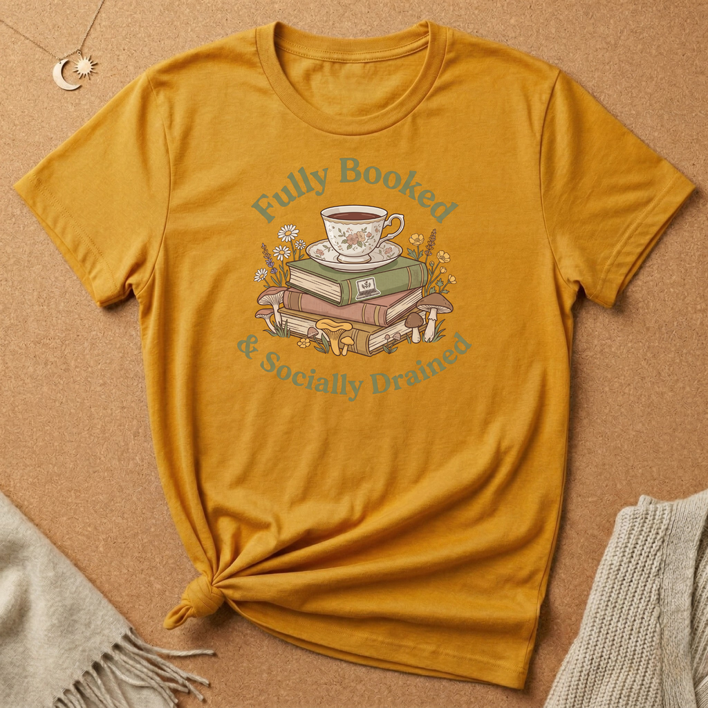 Fully Booked and Socially Drained Tee