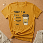 Today's Plan: Coffee Boundaries Overthink Tee