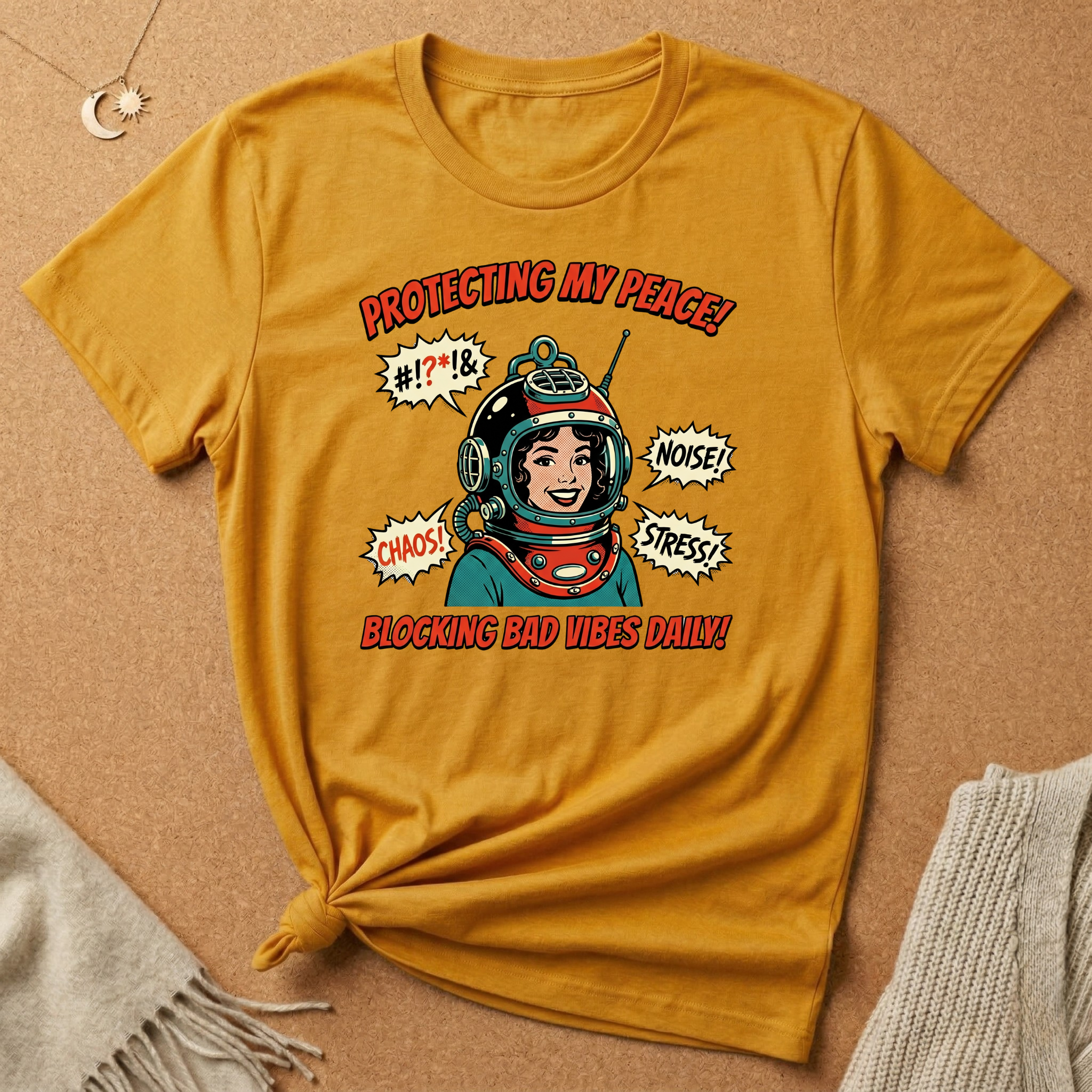 Protecting My Peace Retro Helmet Tee