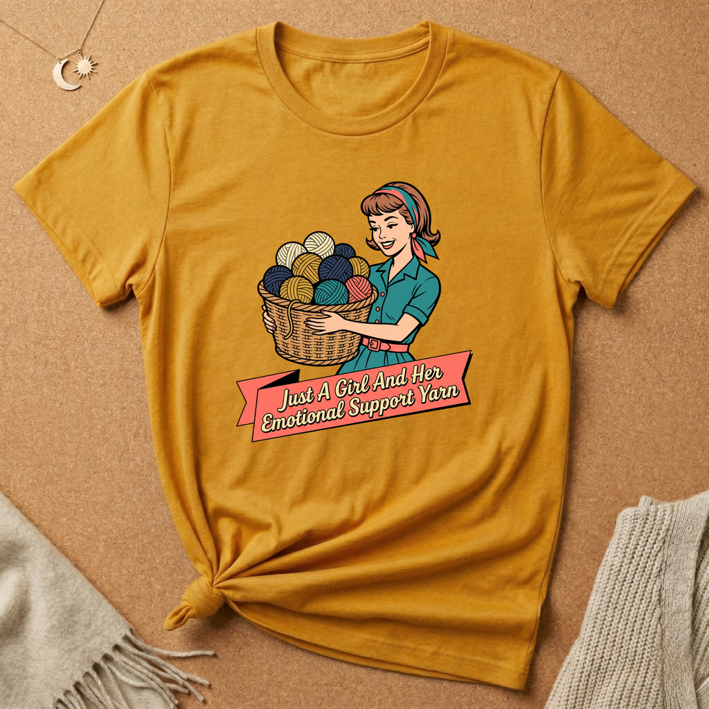 Just a Girl and Support Yarn Tee