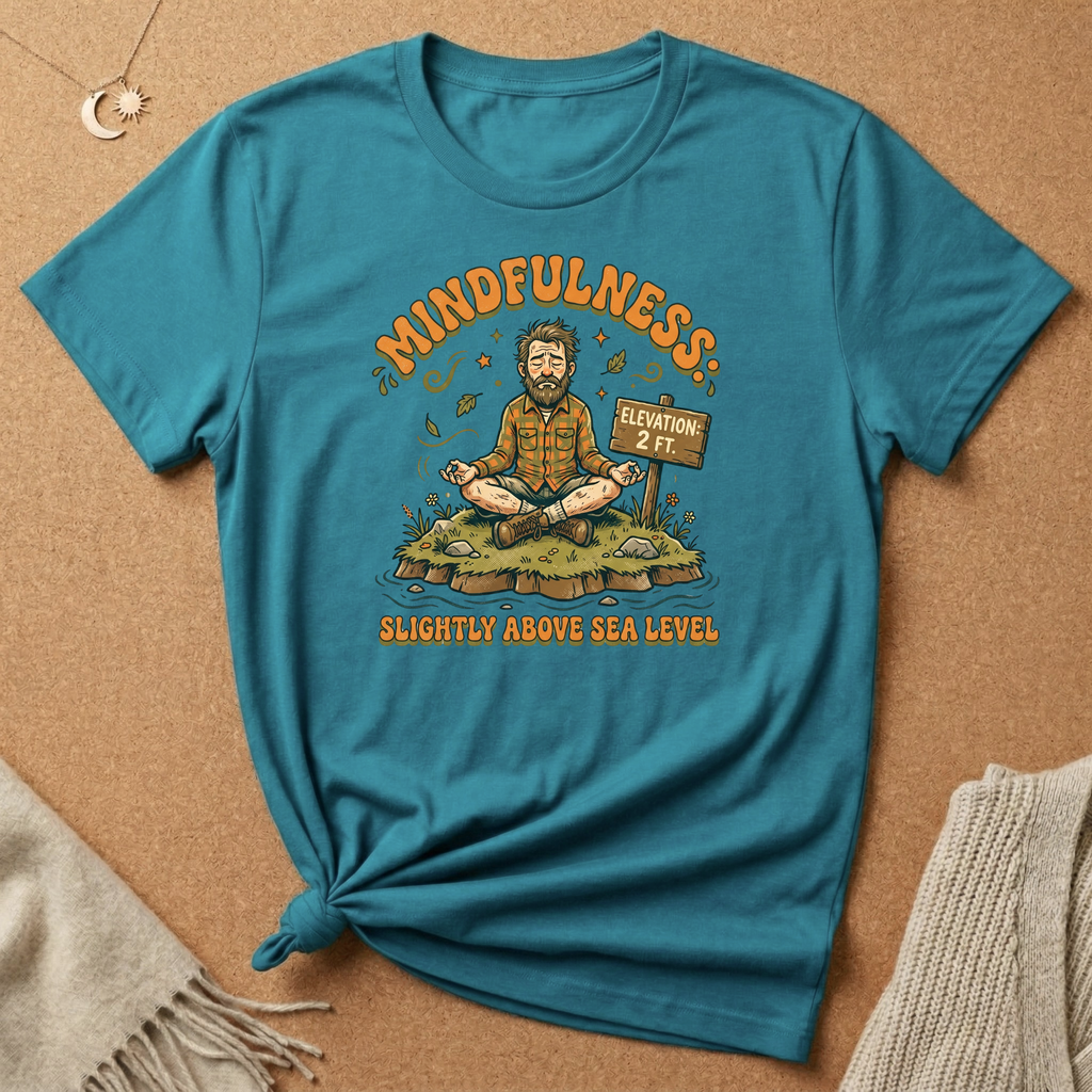 Mindfulness Slightly Above Sea Level Tee