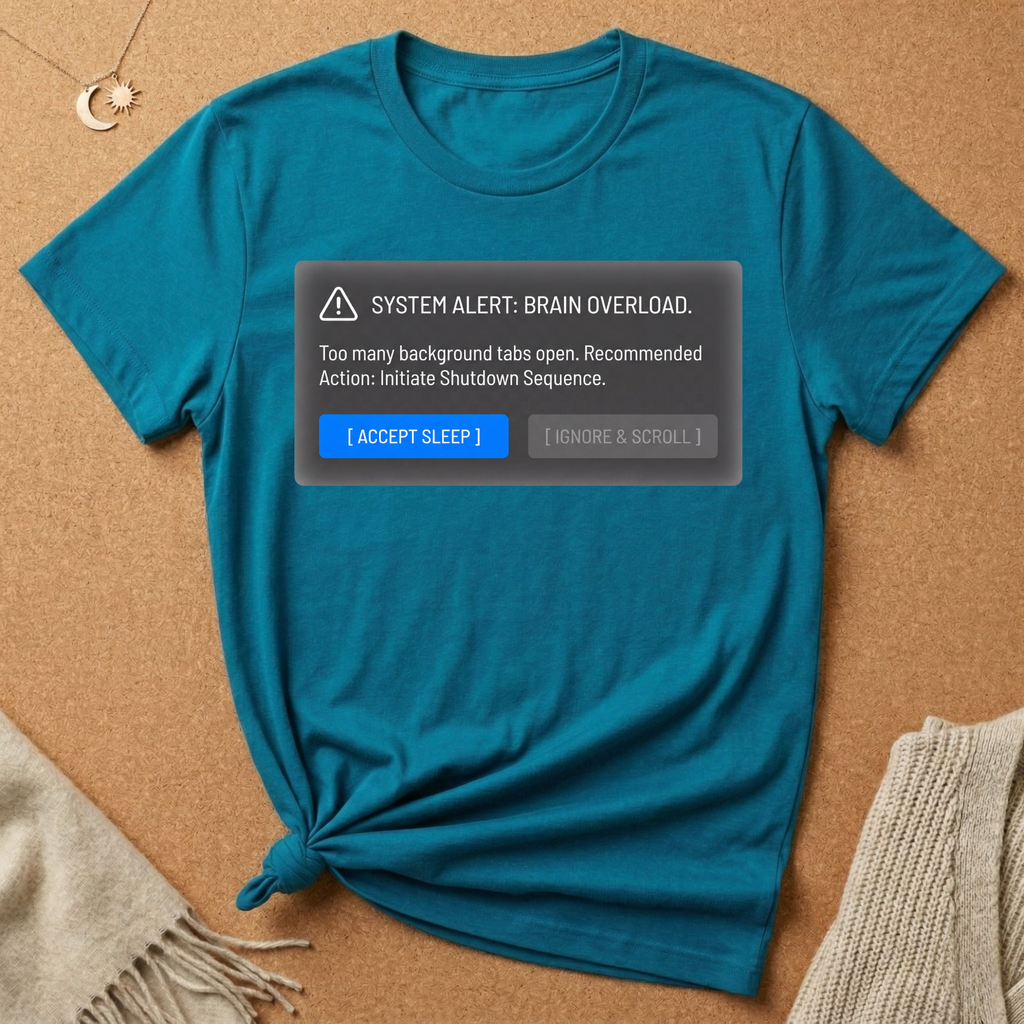 System Alert: Brain Overload [Accept Sleep] Tee (Copy)