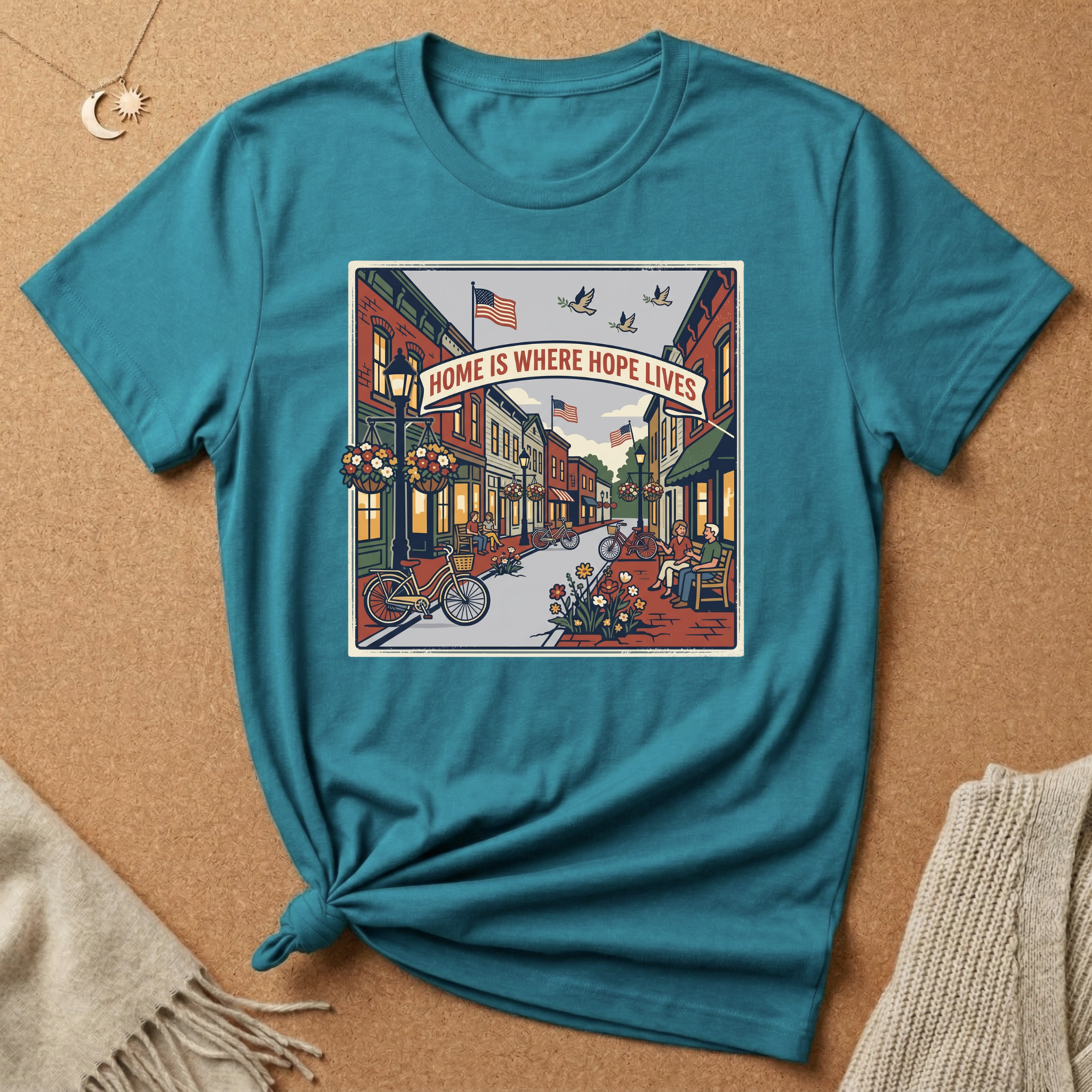 Home Is Where Hope Lives USA Tee