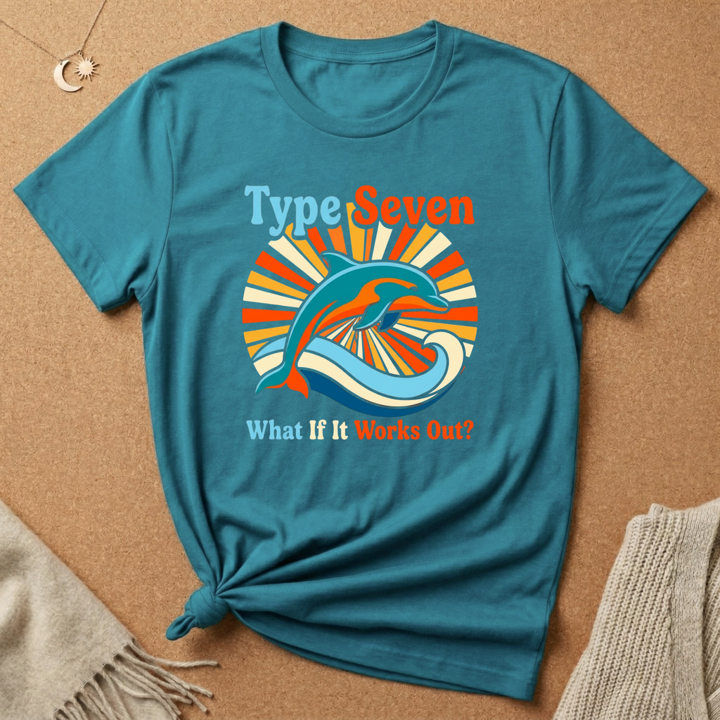 Enneagram Type 7 What If It Works Out? Dolphin Tee
