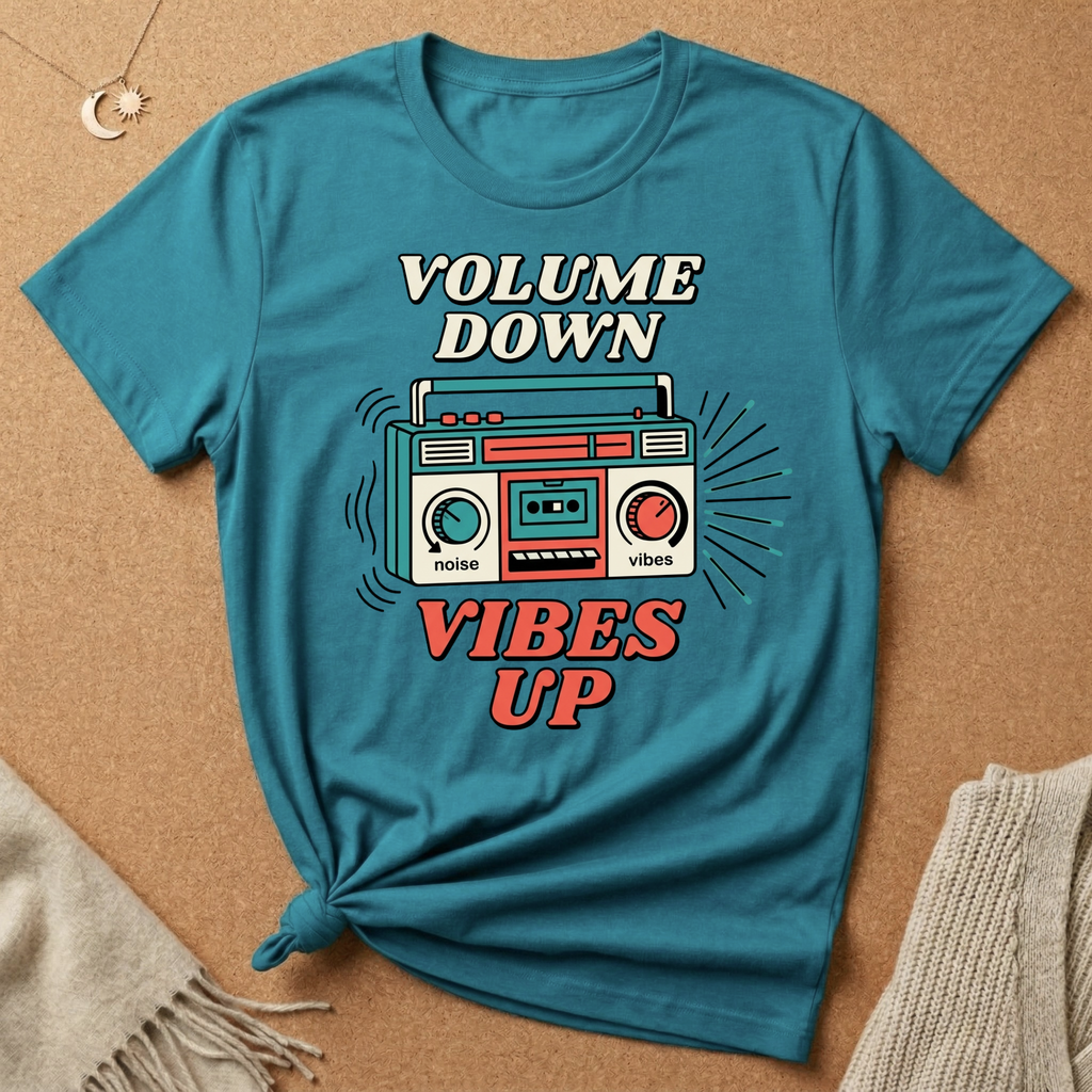 Volume Down, Vibes Up Tee