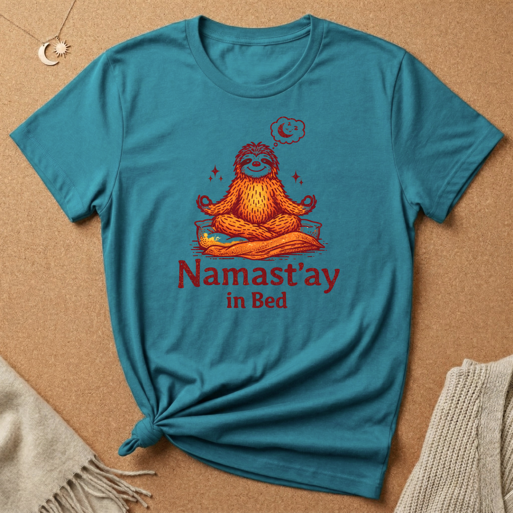 Namast'ay In Bed Sloth Tee