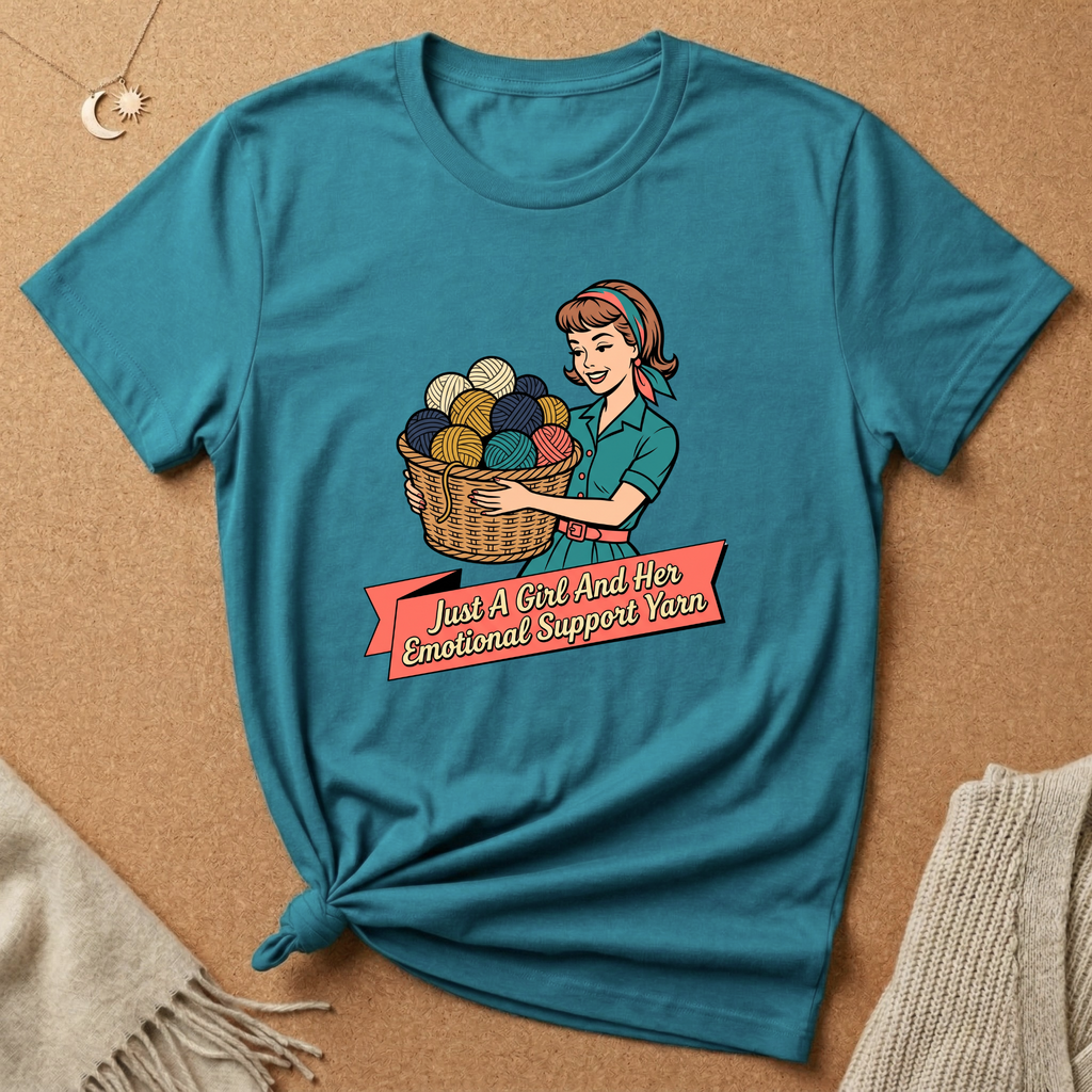 Just a Girl and Support Yarn Tee