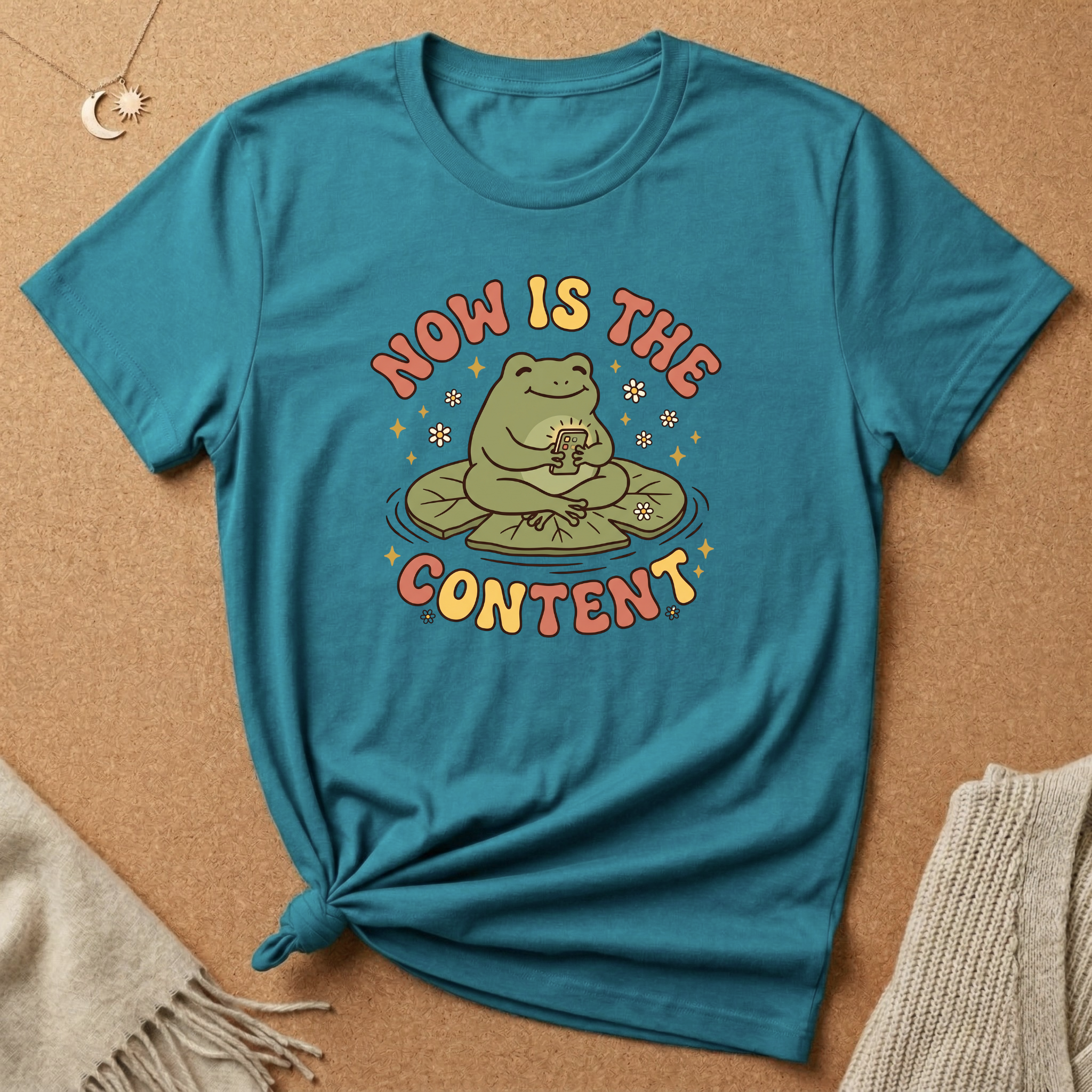 Now Is the Content Frog Tee