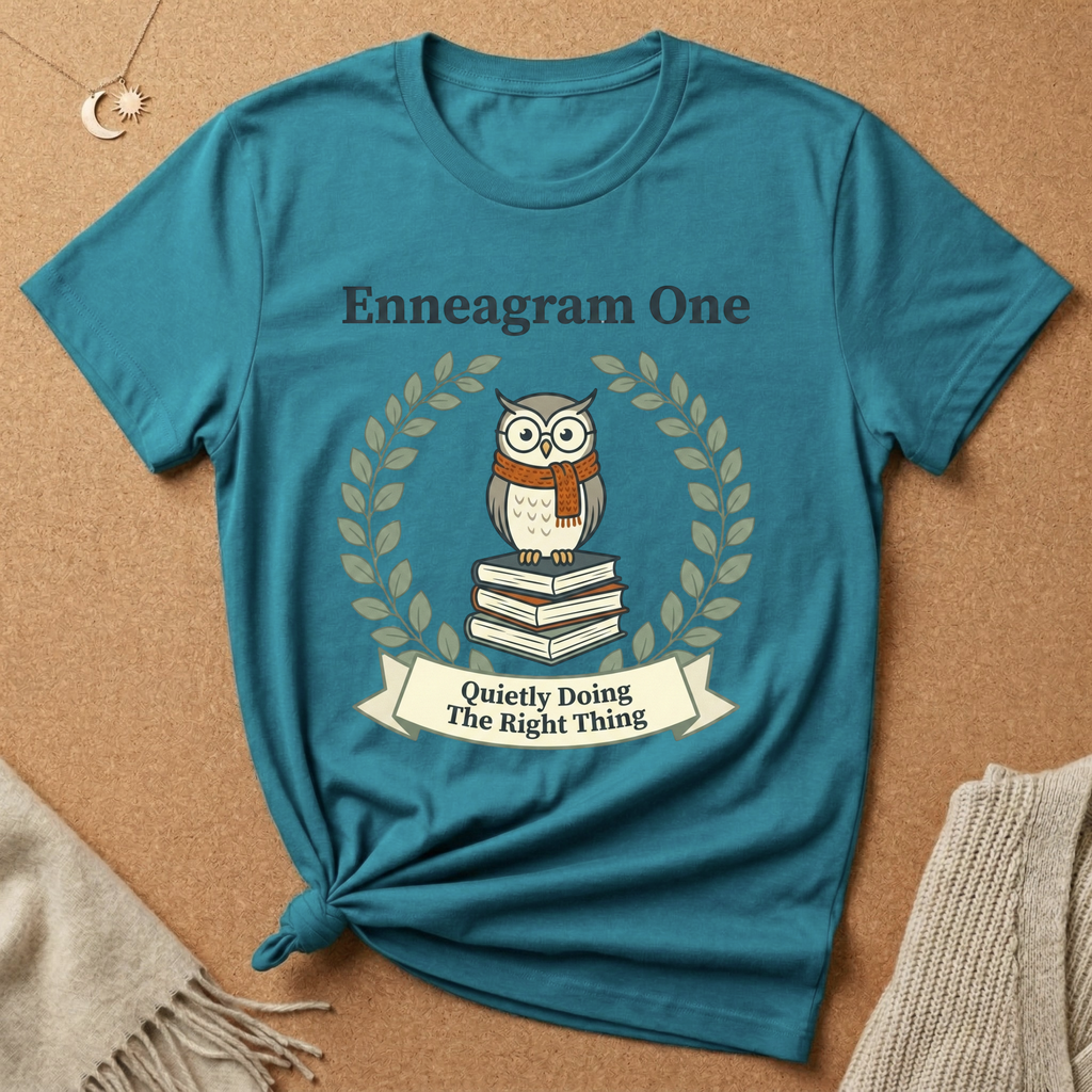 Enneagram Type 1: Quietly Doing The Right Thing Owl Tee