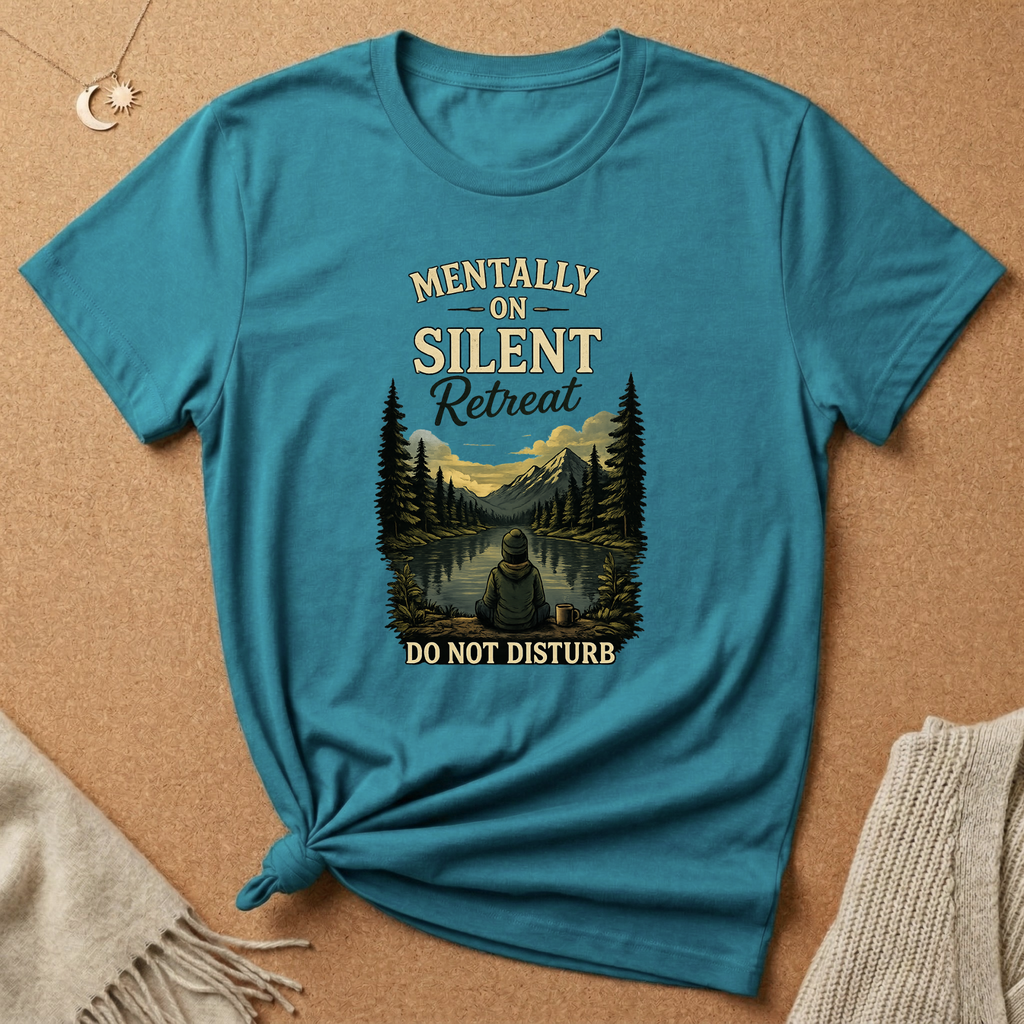 Mentally On Silent Retreat Do Not Disturb Tee