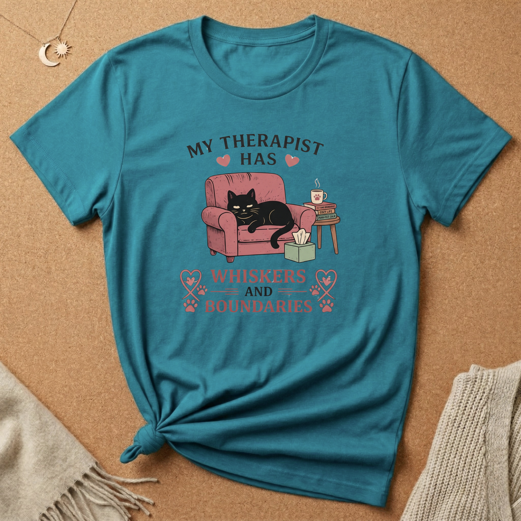 My Therapist Cat with Hearts Tee