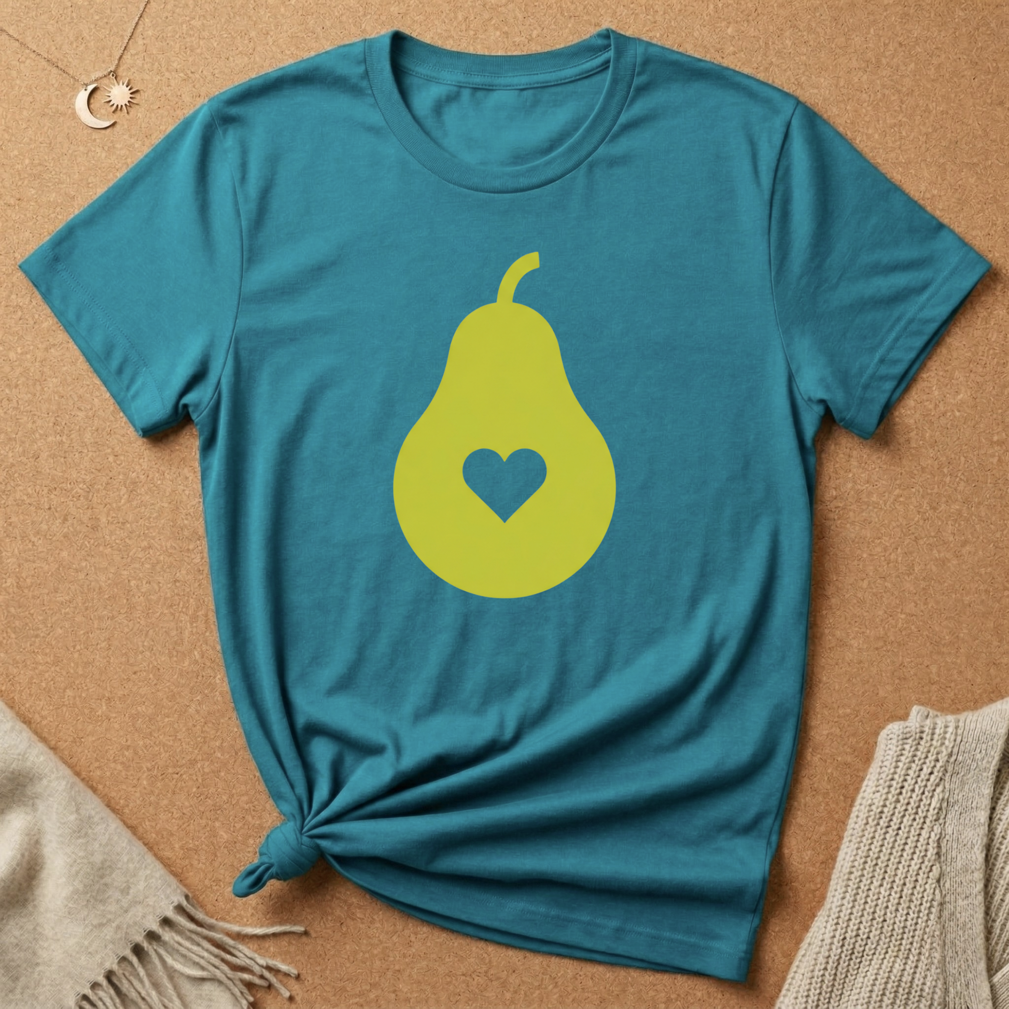 Simple Pear with Heart Tee