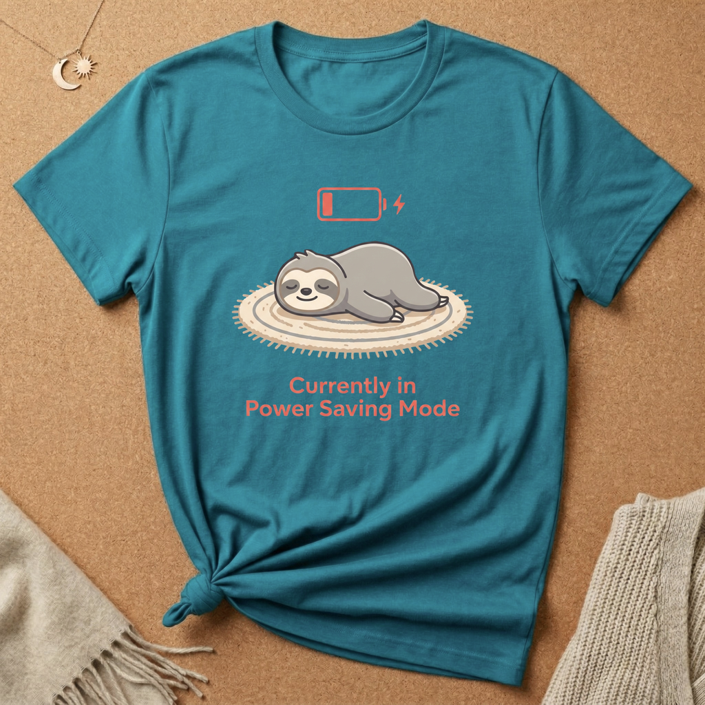 Sloth Power Saving Mode Tee