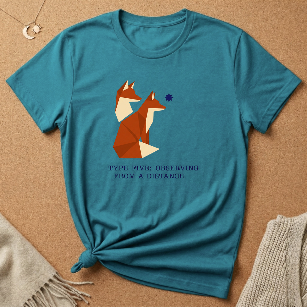 Enneagram Type 5: Observing From a Distance Fox Tee