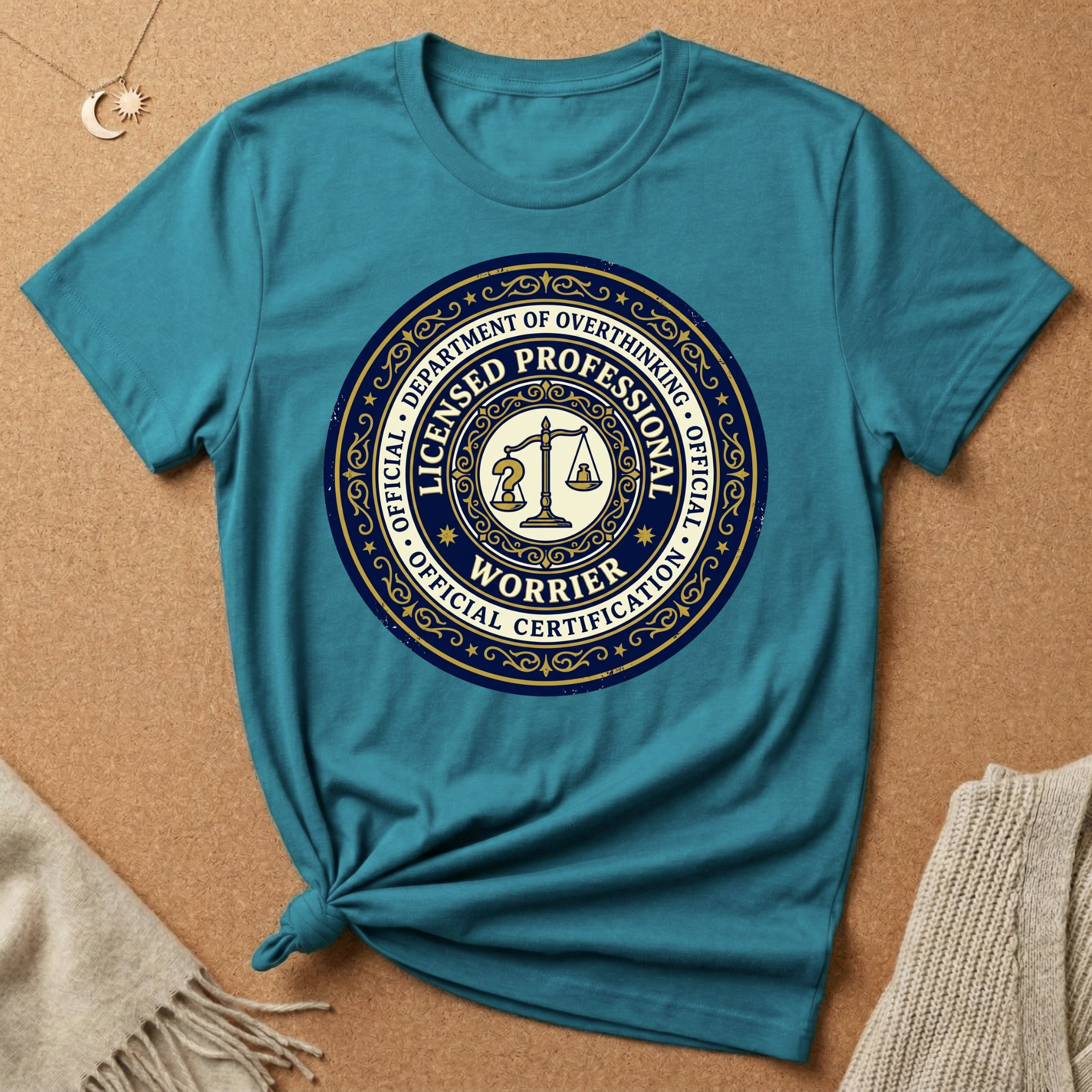 Dept. of Overthinking Official Certification Tee