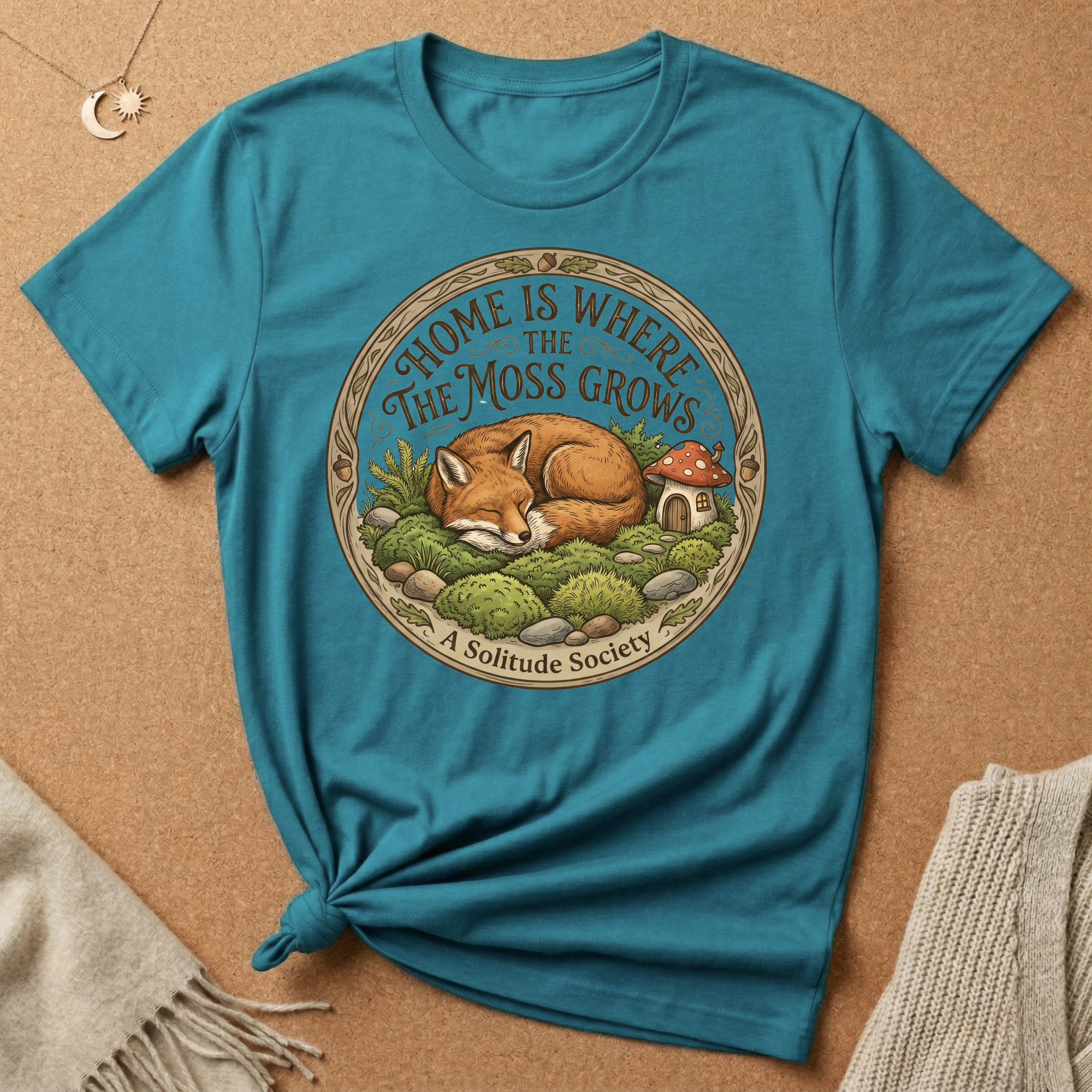Home Is Where the Moss Grows Fox Tee