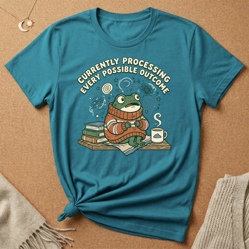 Currently Processing Every Possible Outcome Frog Tee