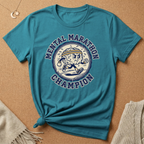 Mental Marathon Champion Brain Badge Tee
