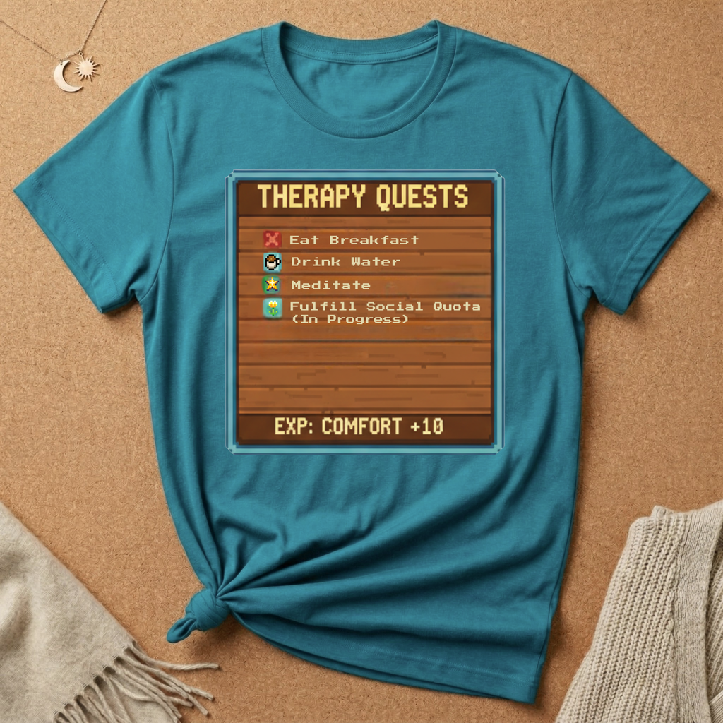Old School Game Therapy Quests Tee