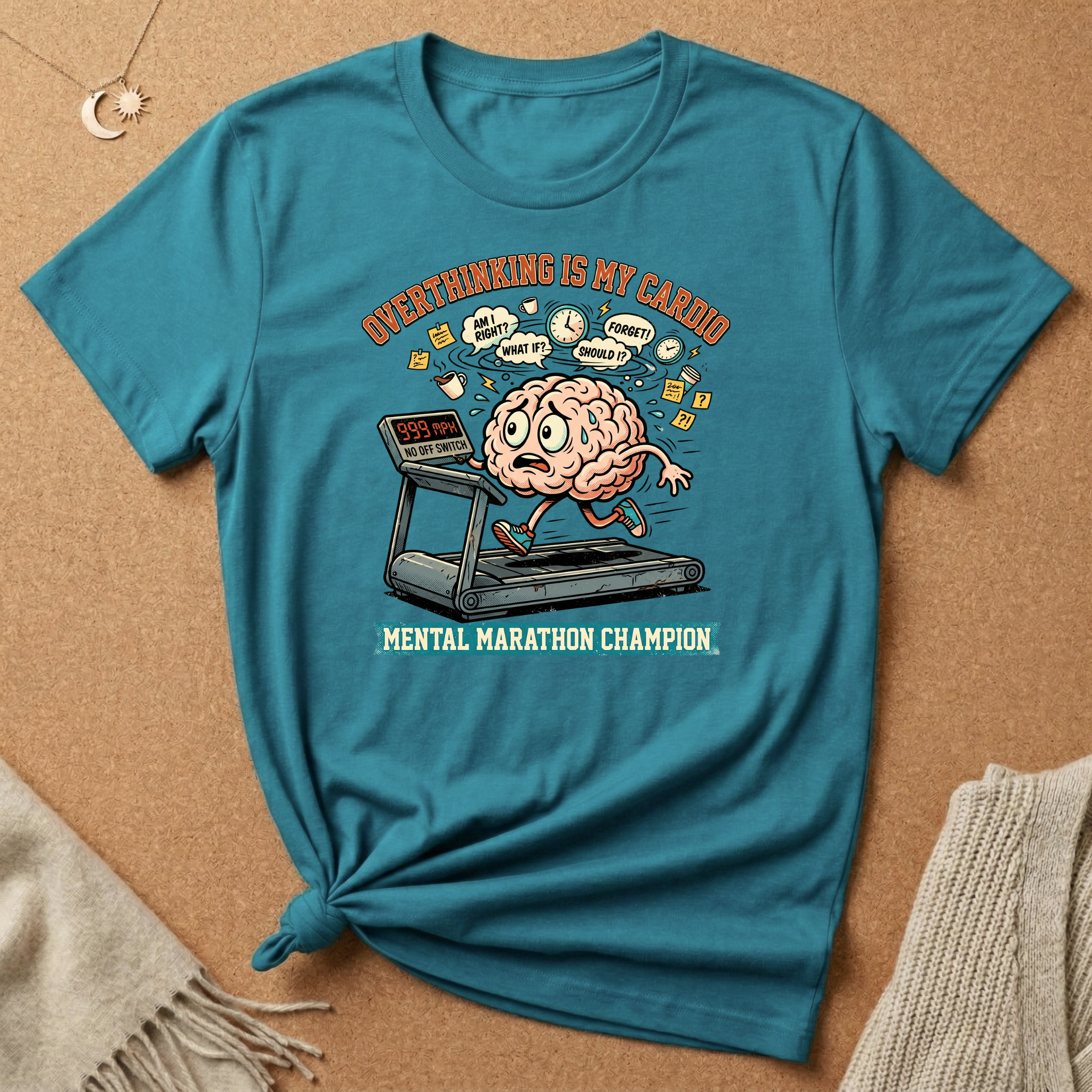 Mental Marathon Champion on Treadmill Tee