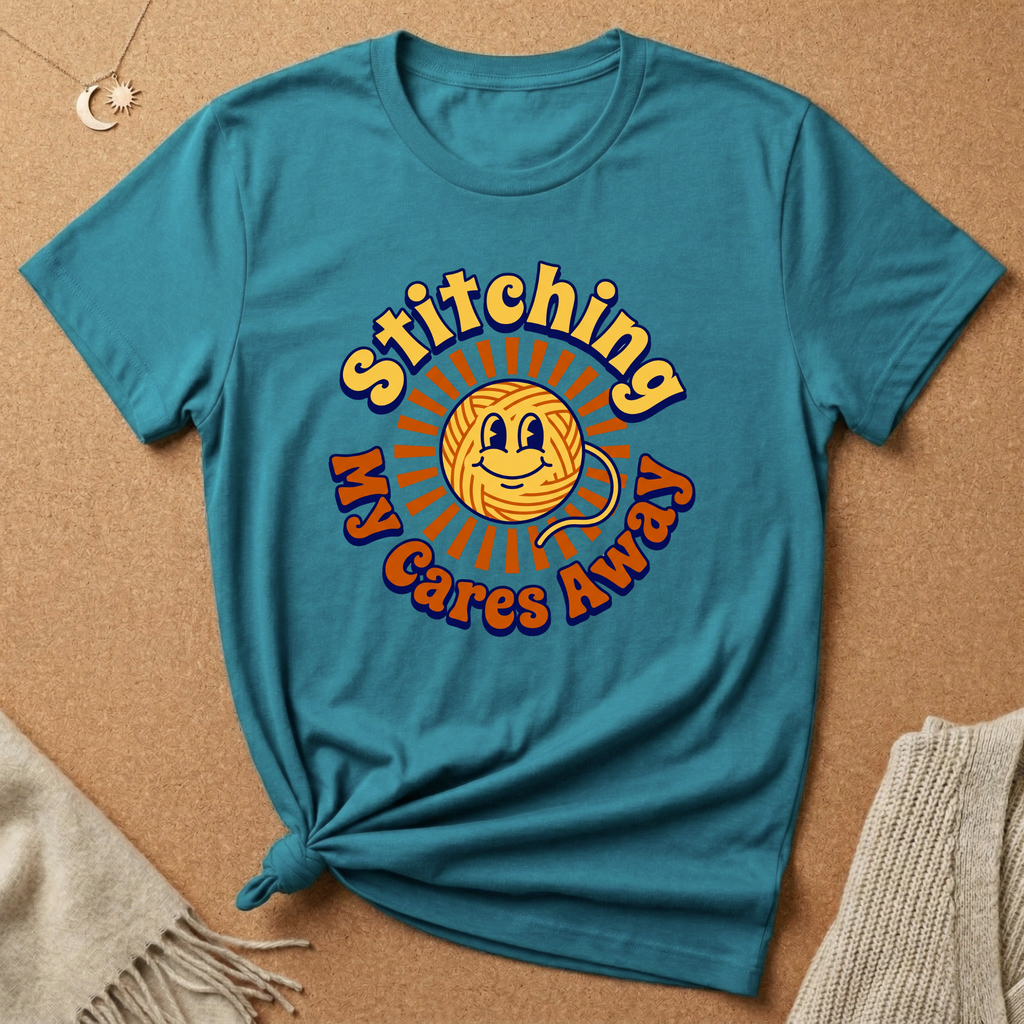 Stitching My Cares Away Tee