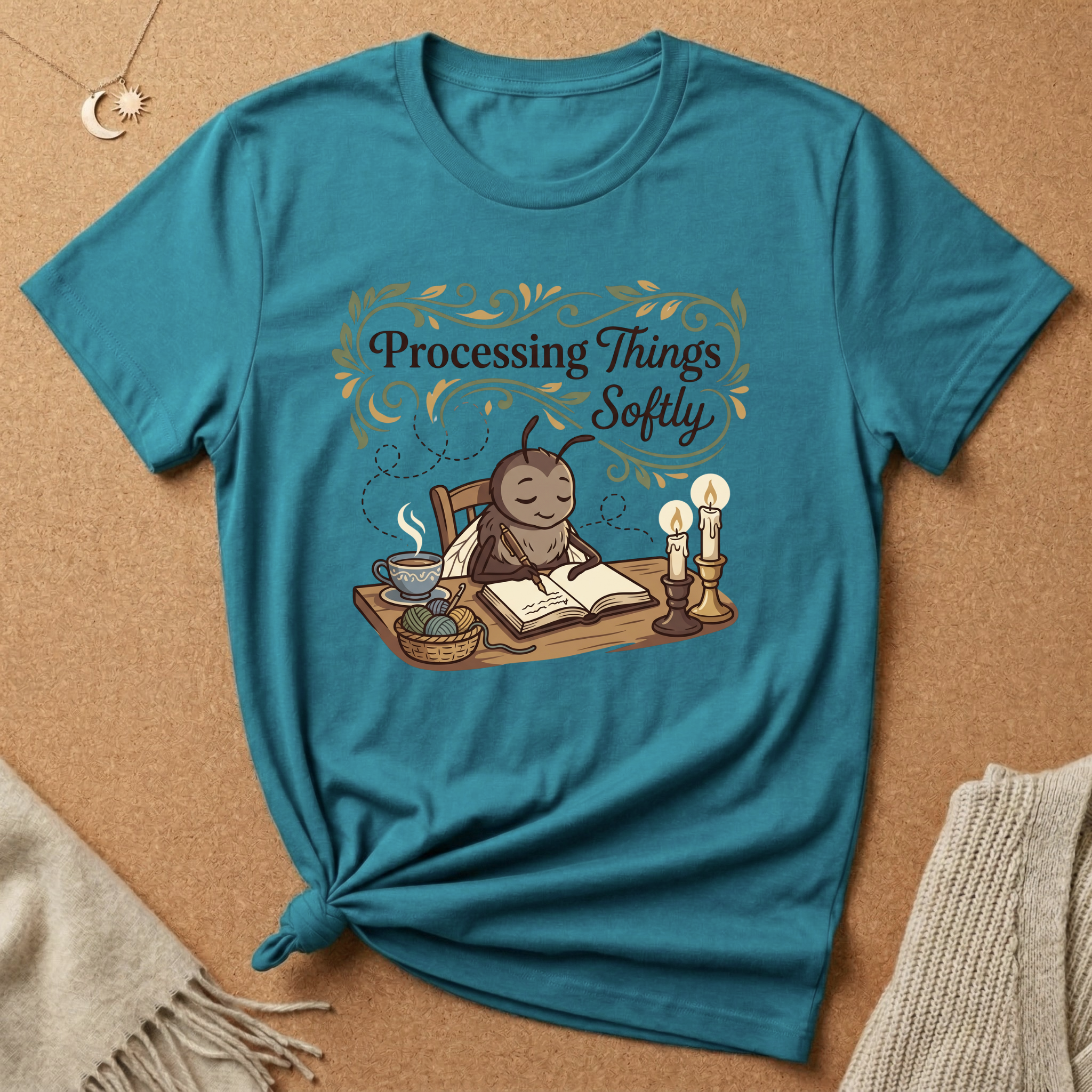 Calm Anxiety Fly Processing Things Softly Tee