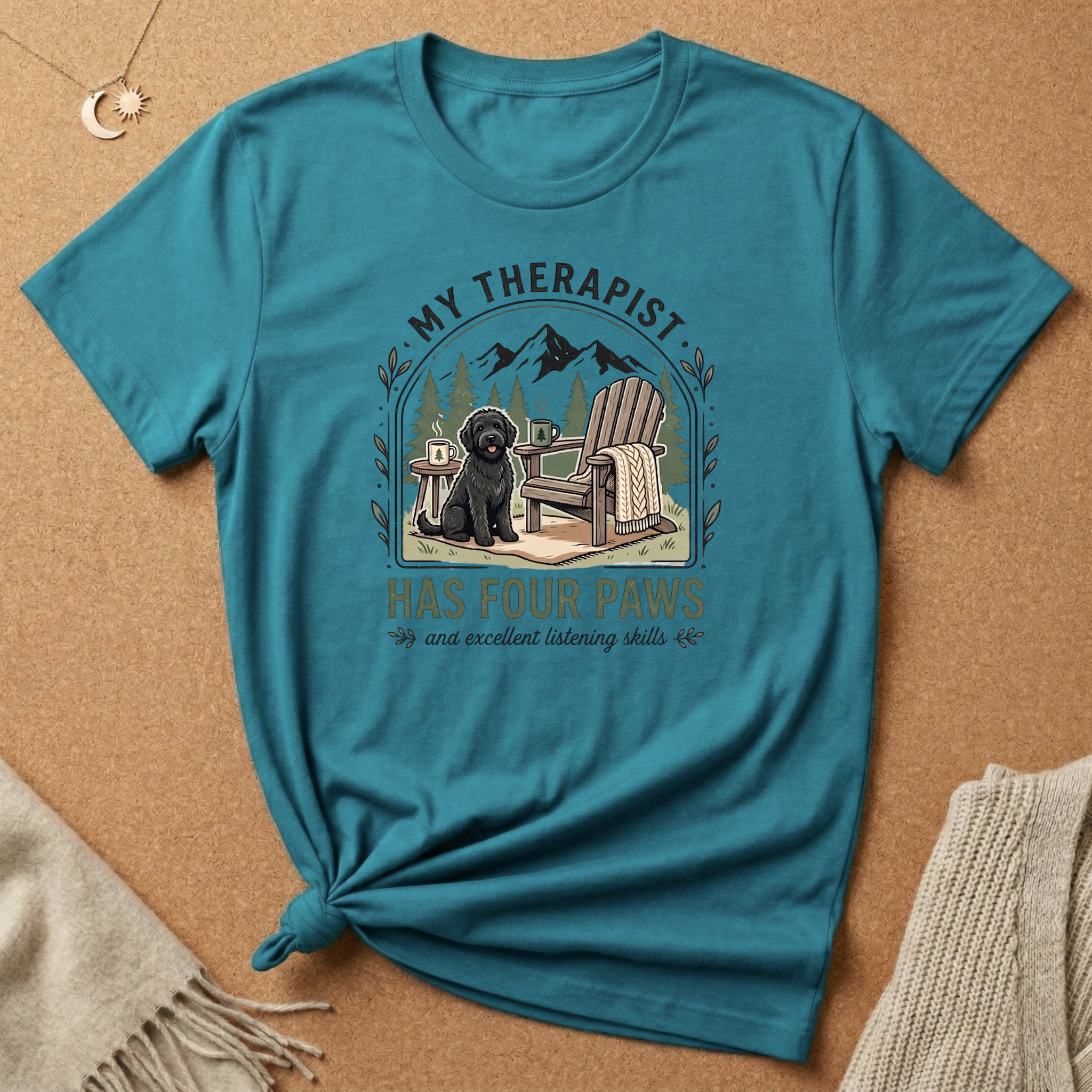 My Thearapist Has Four Paws Dog Tee