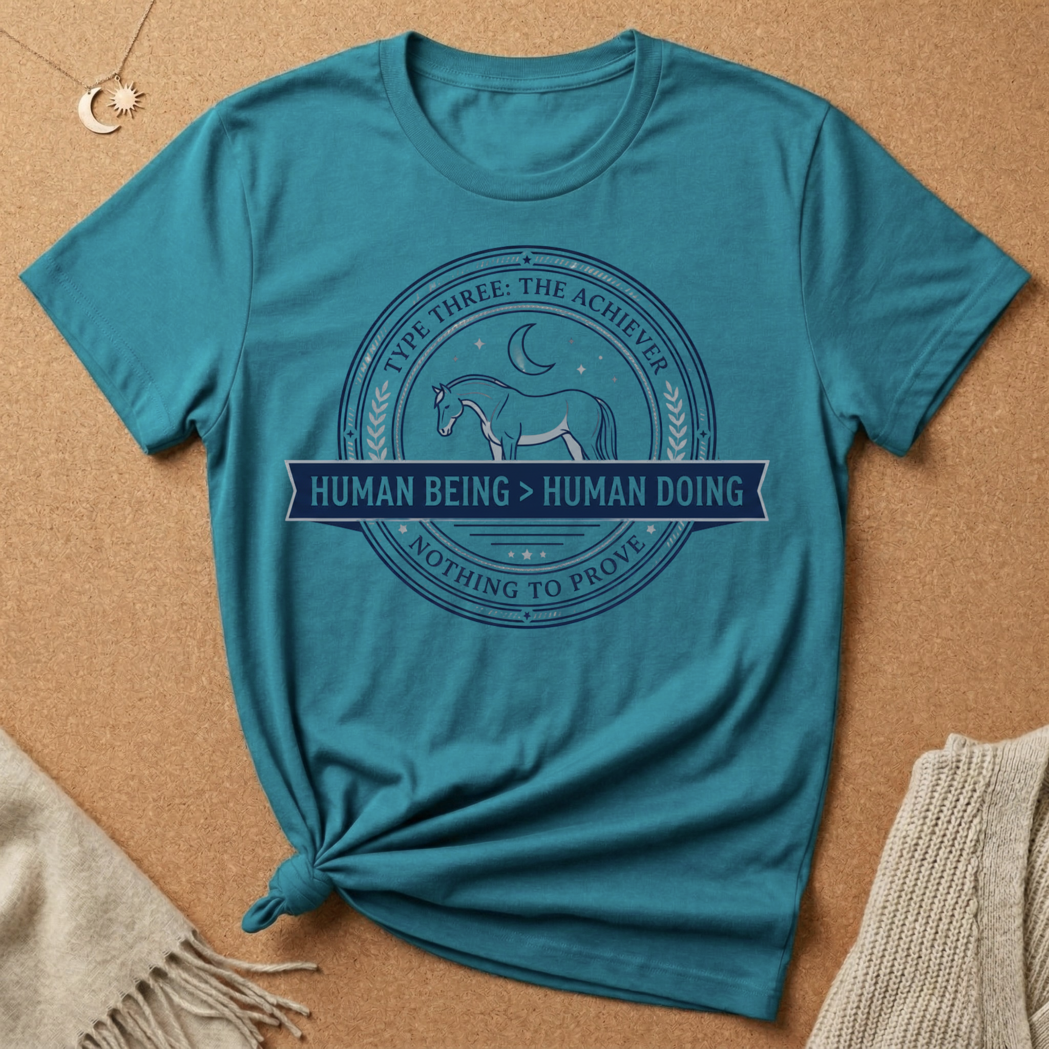 The Achiever Human Being Human Doing Tee