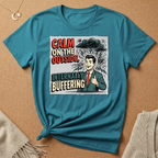 Calm on the Outside, Internally Buffering Vintage Ad Tee