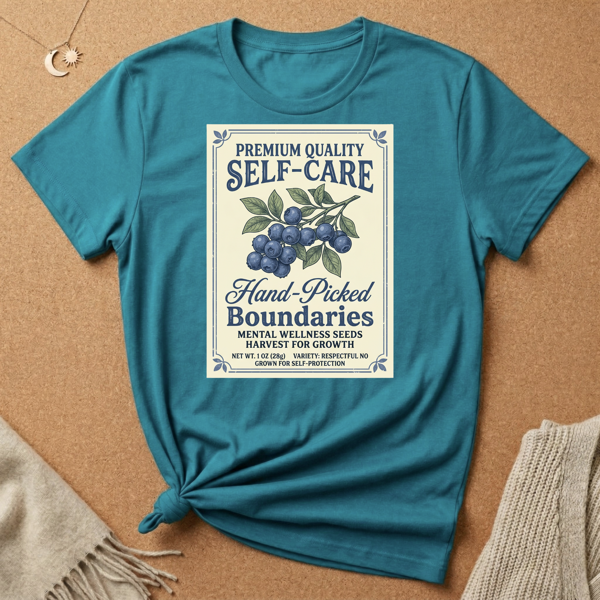 Self-Care Blueberry Seeds Tee