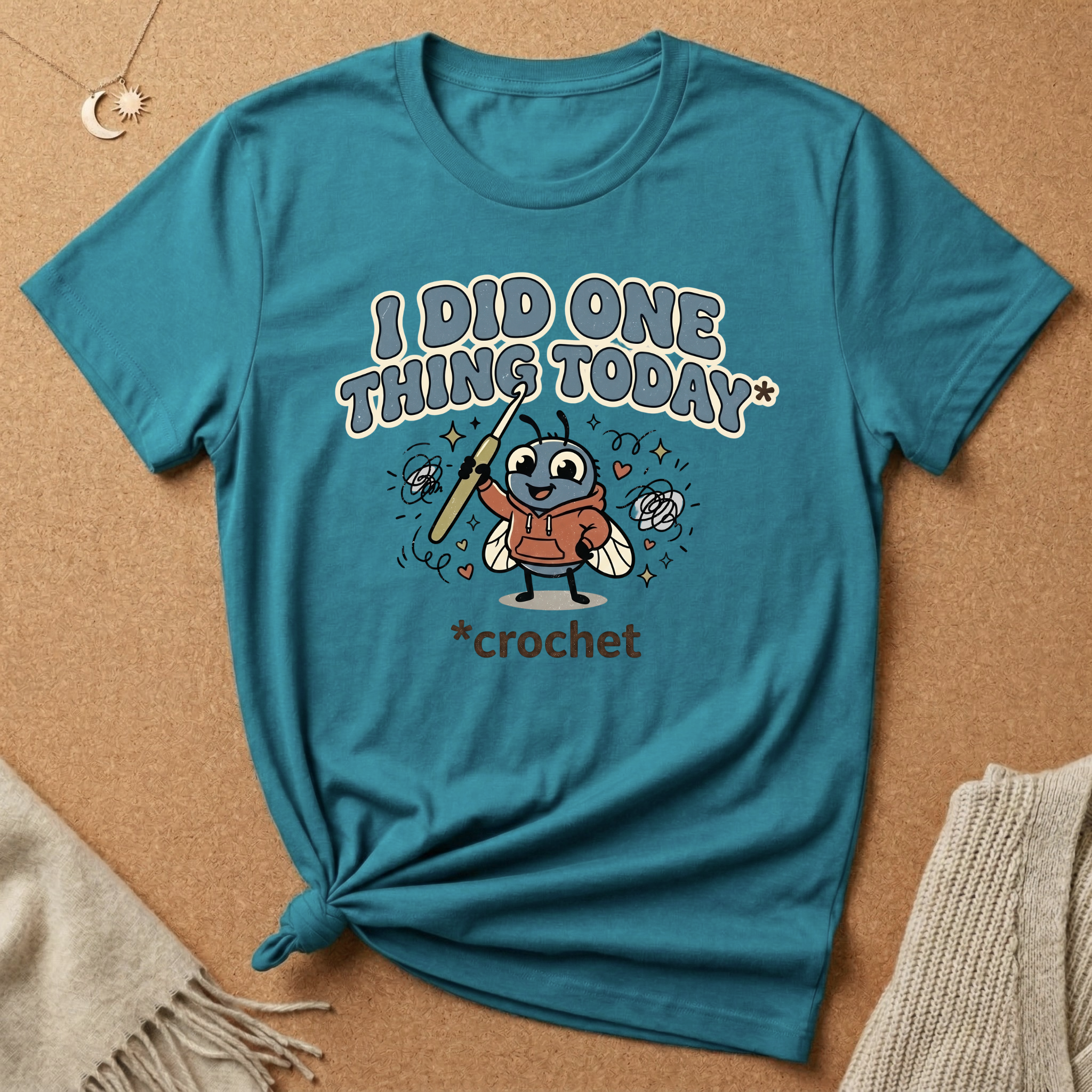 I Did One Thing Today Crochet Bug Tee
