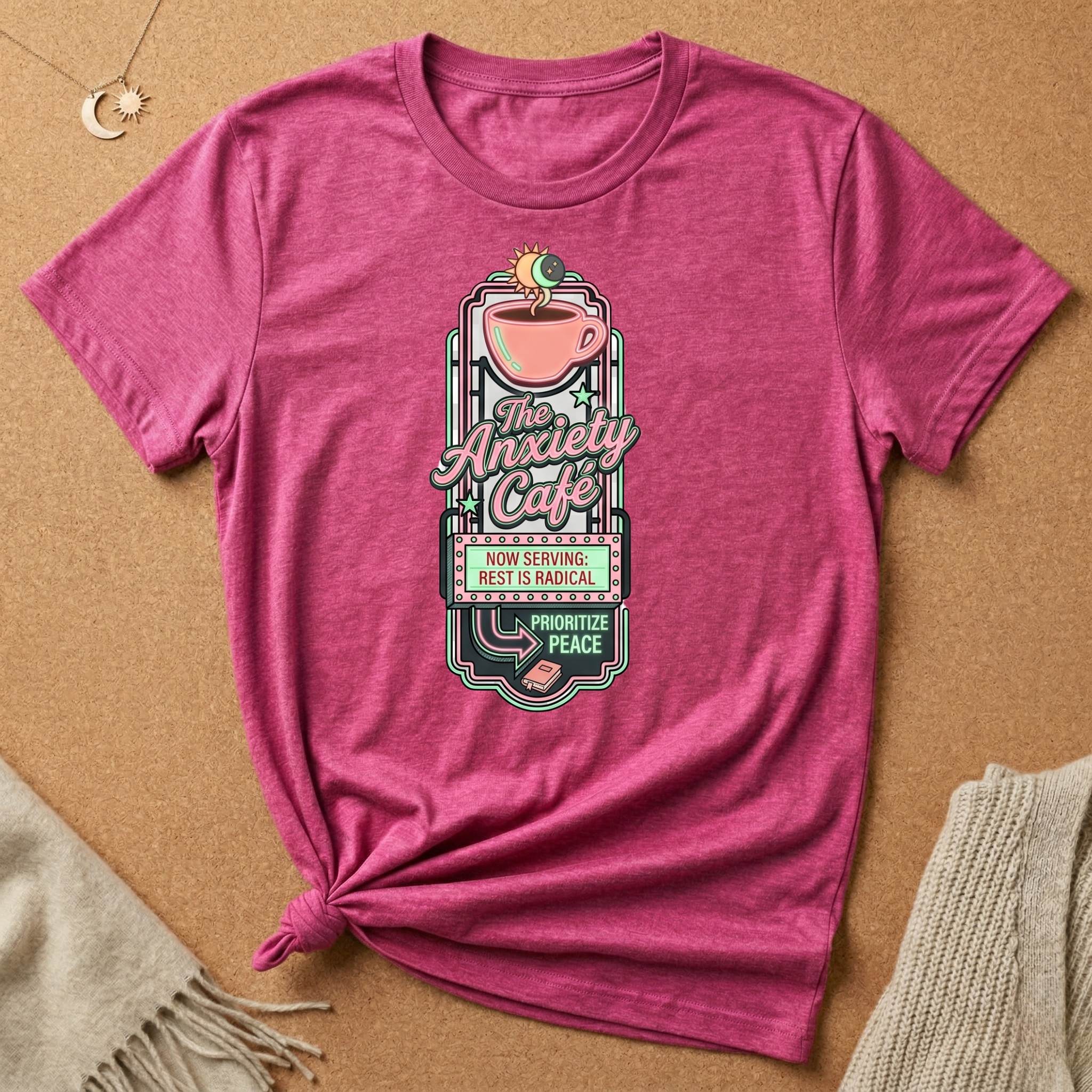 Rest Is Radical Anxiety Cafe Tee