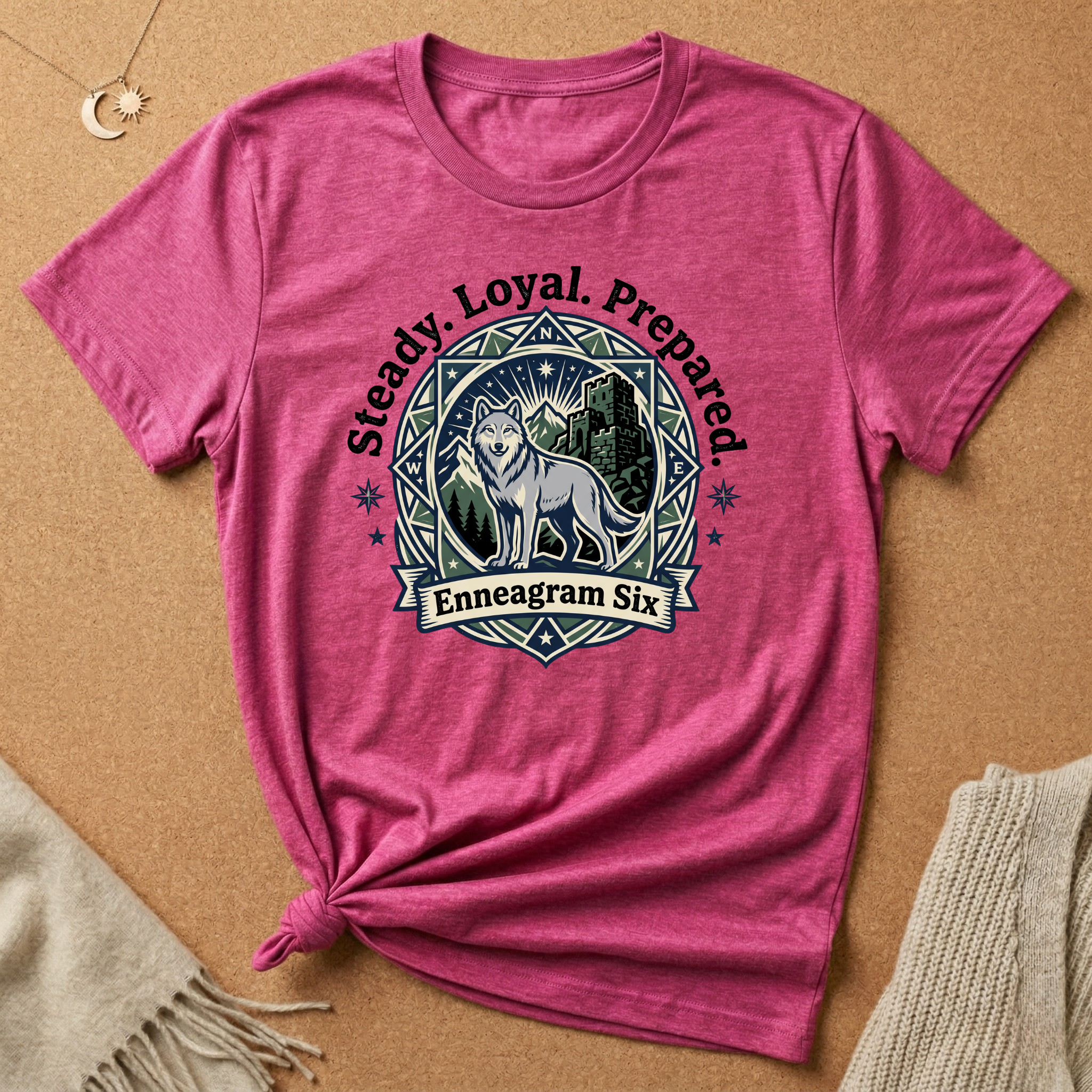 Enneagram Six Steady Tee