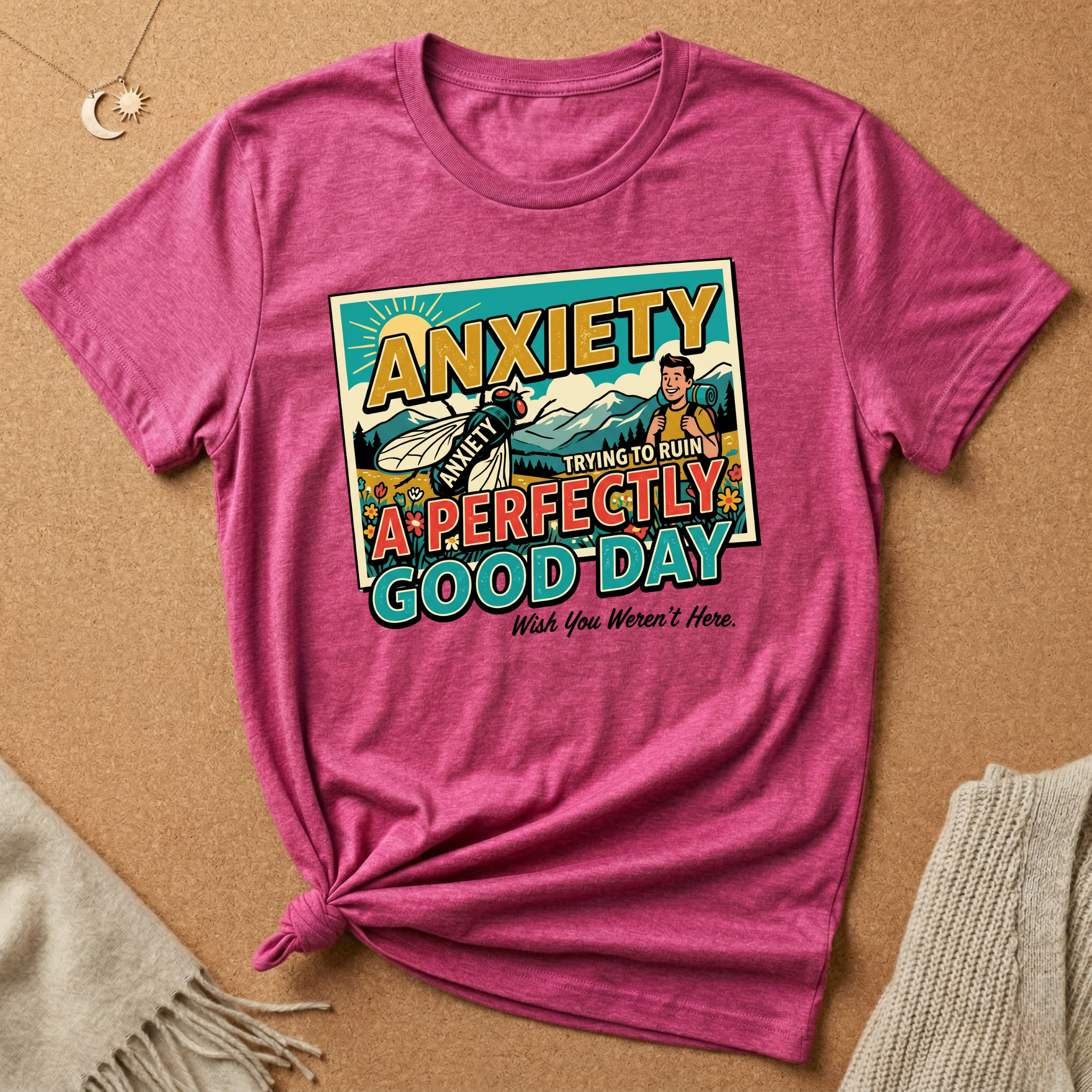 Anxiety Wish You Weren't Here Tee