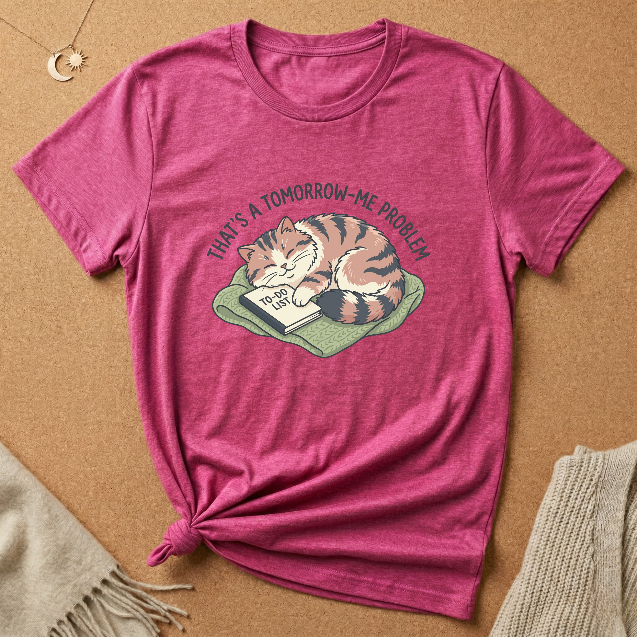 Tomorrow-Me Problem Cat Tee