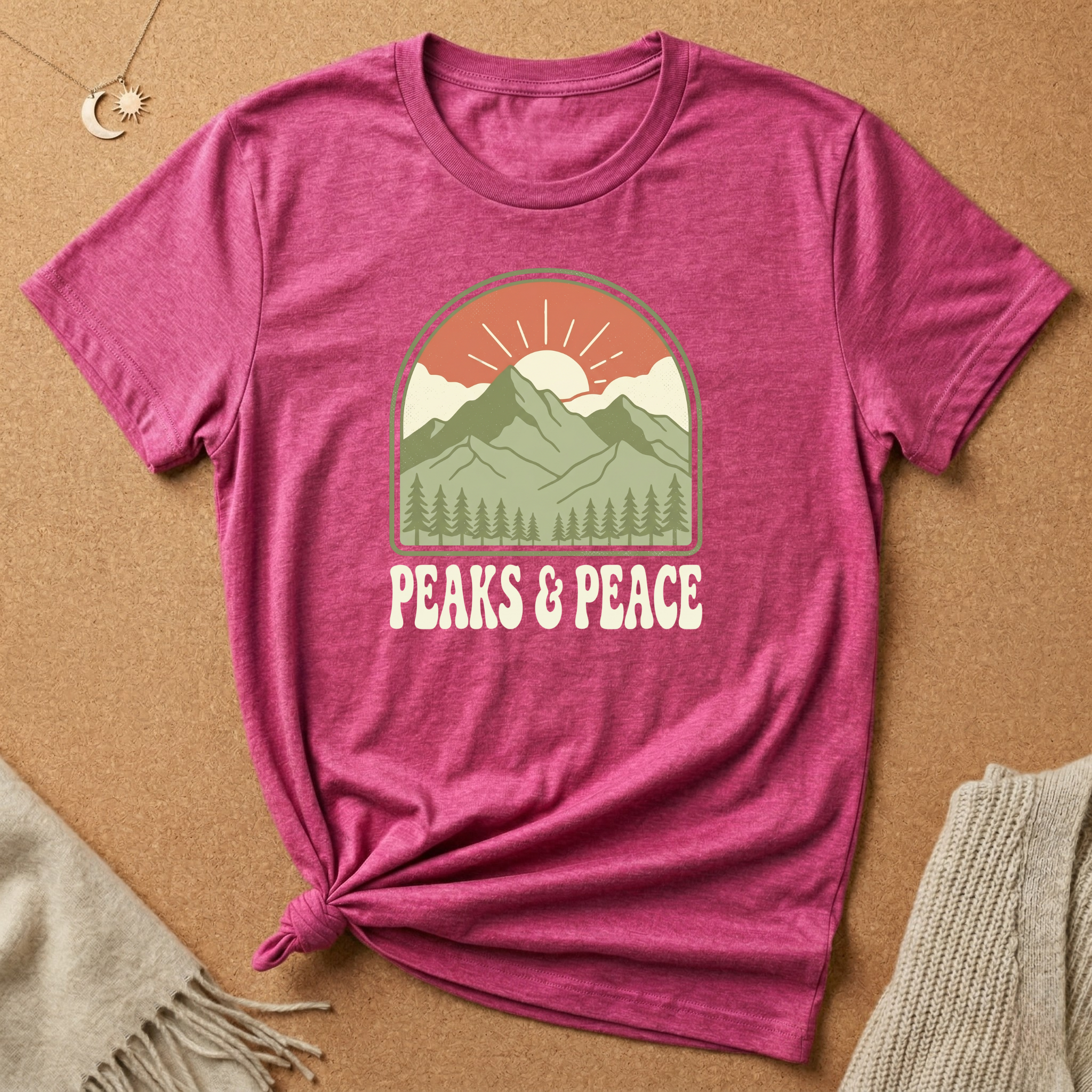 Peaks and Peace Tee