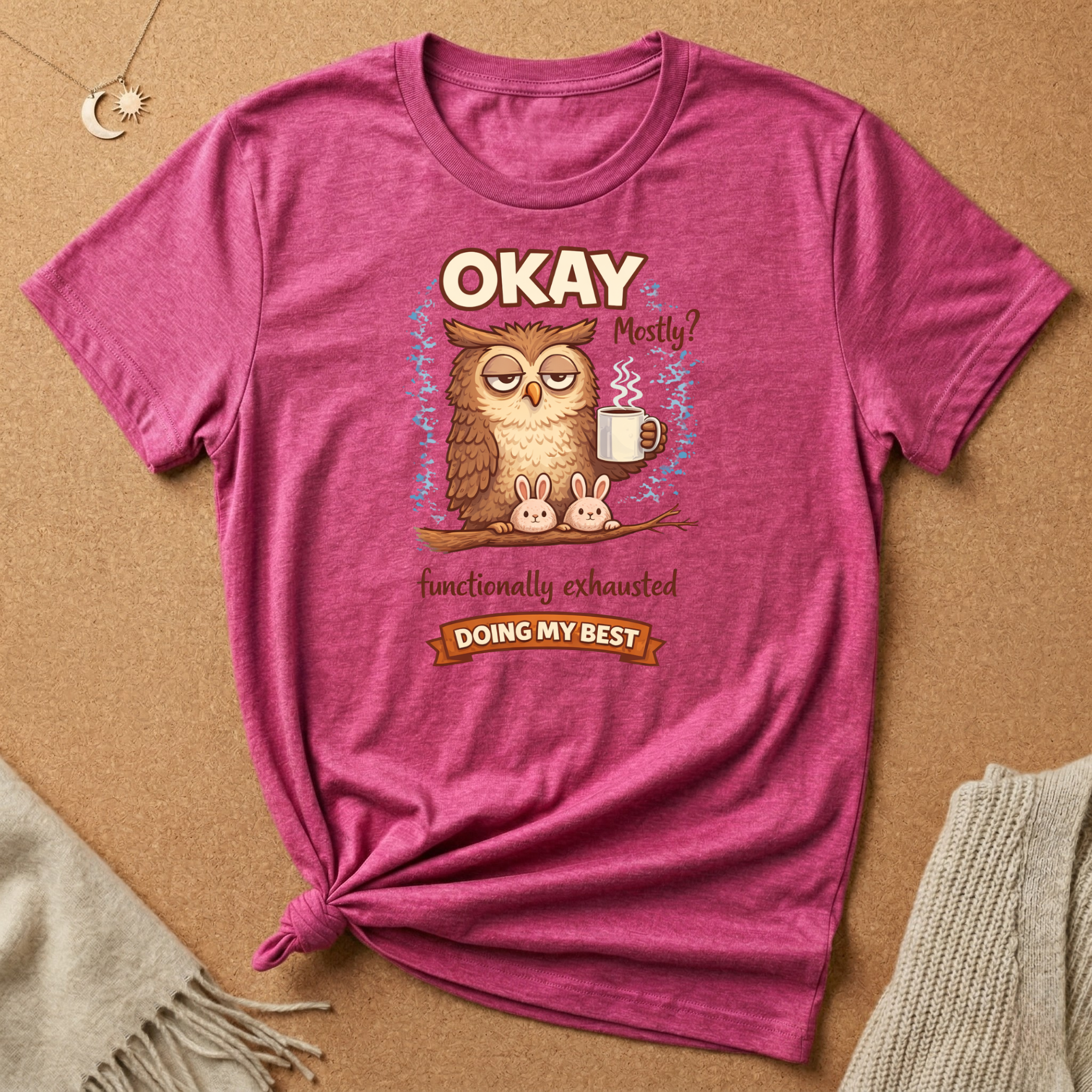 Okay Mostly Owl Tee