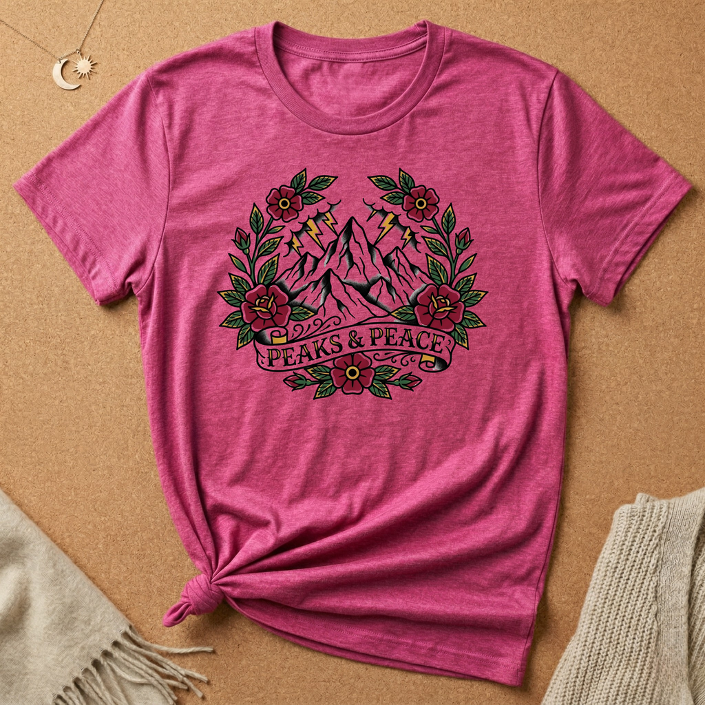 Peaks and Peace Tatoo Tee