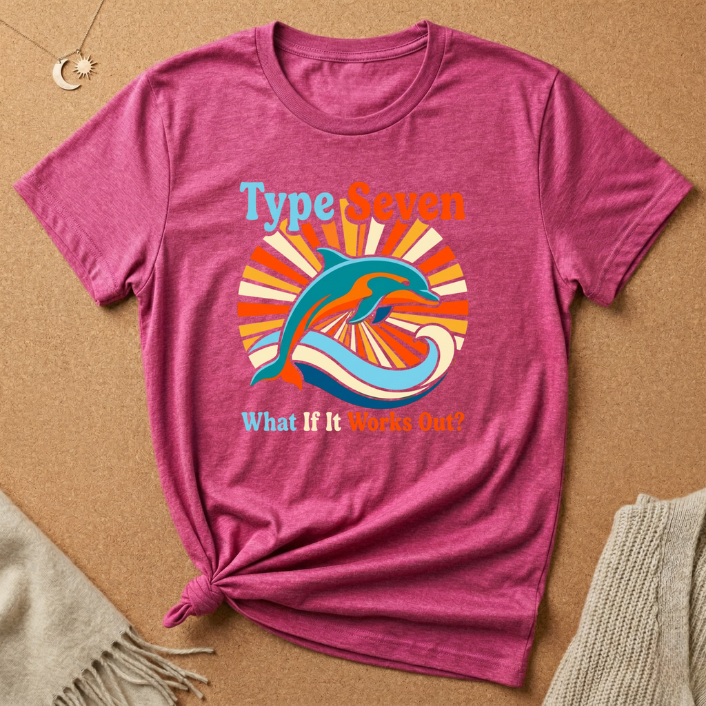 Enneagram Type 7 What If It Works Out? Dolphin Tee