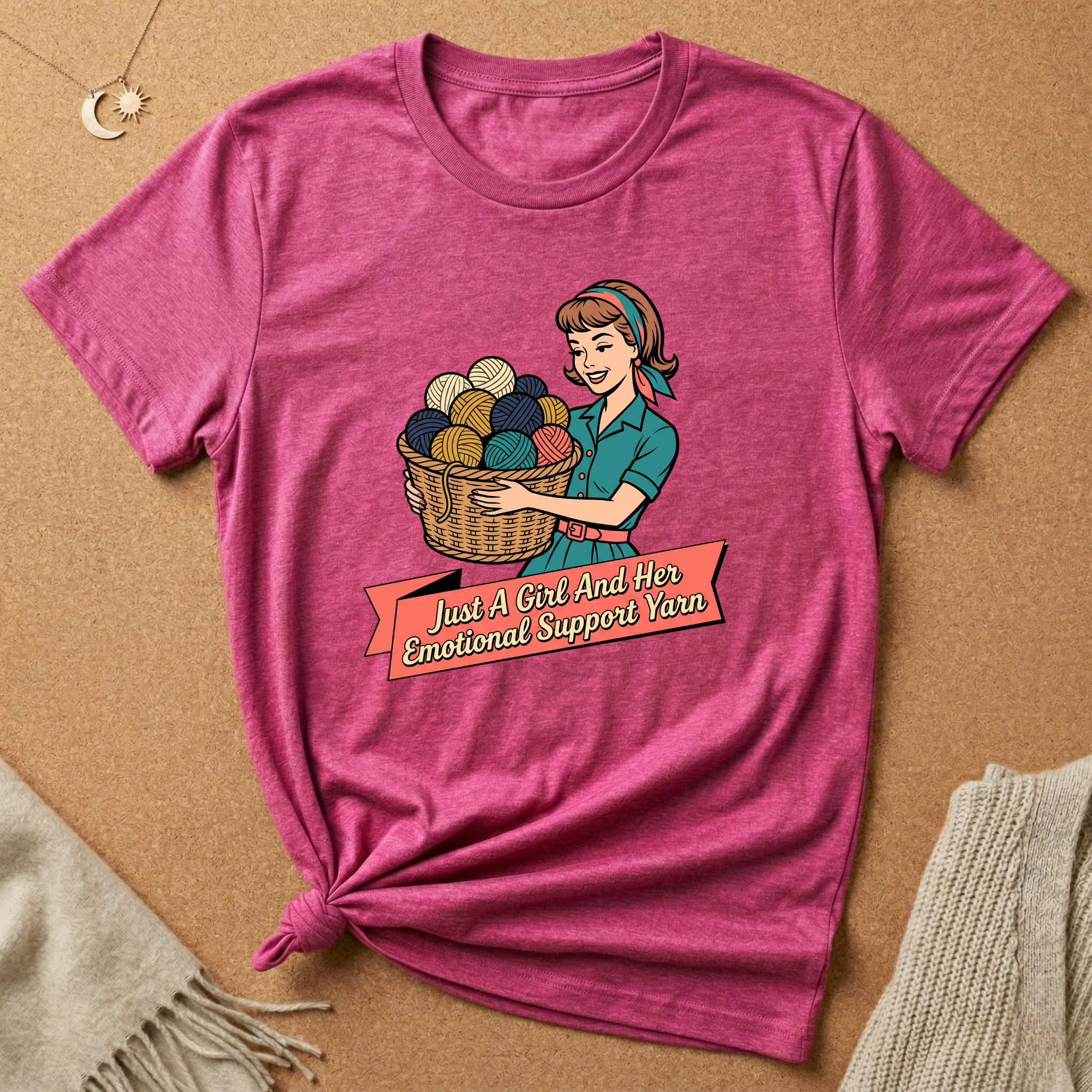 Just a Girl and Support Yarn Tee