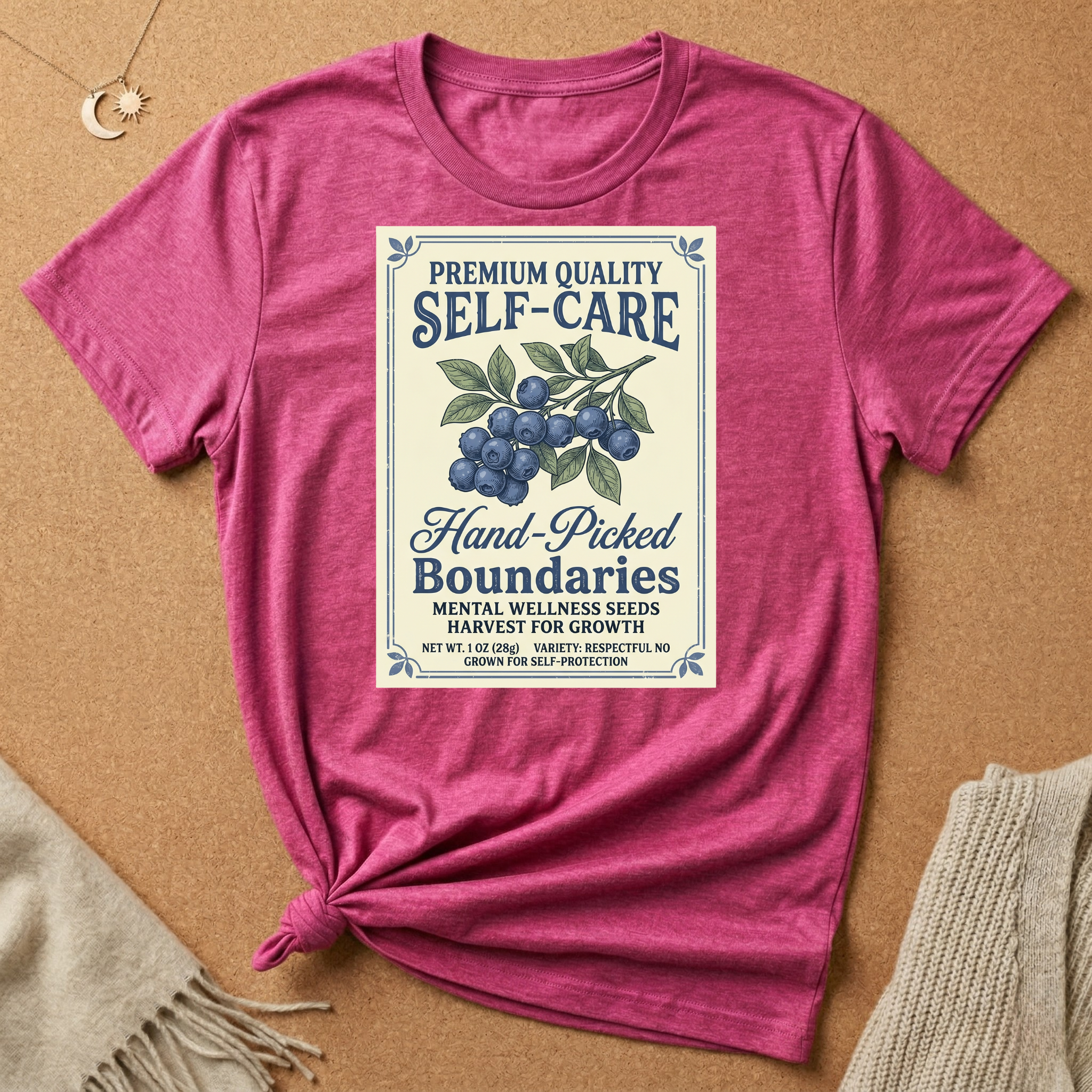 Self-Care Blueberry Seeds Tee