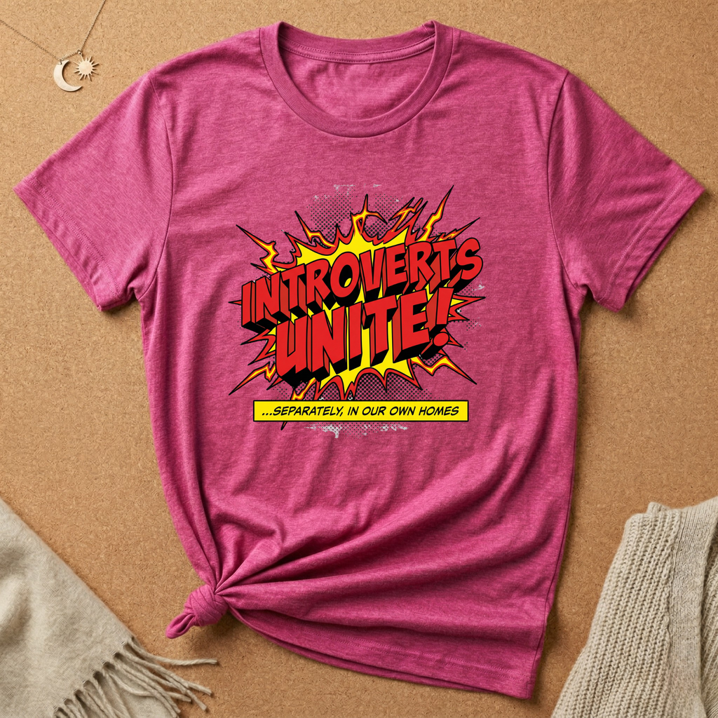 Introvert's Unite! Comic Tee