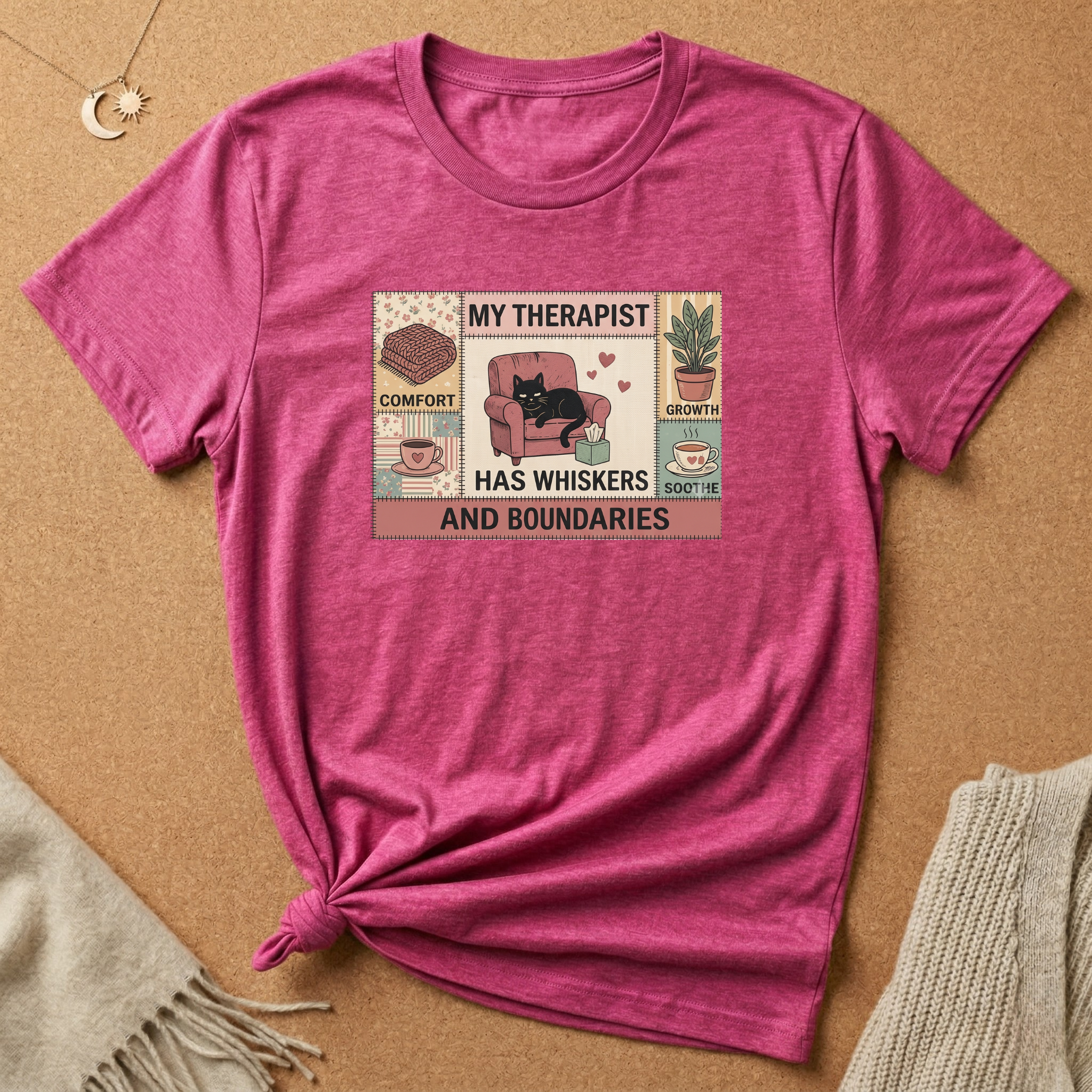 Cat Therapist Comfort Tee