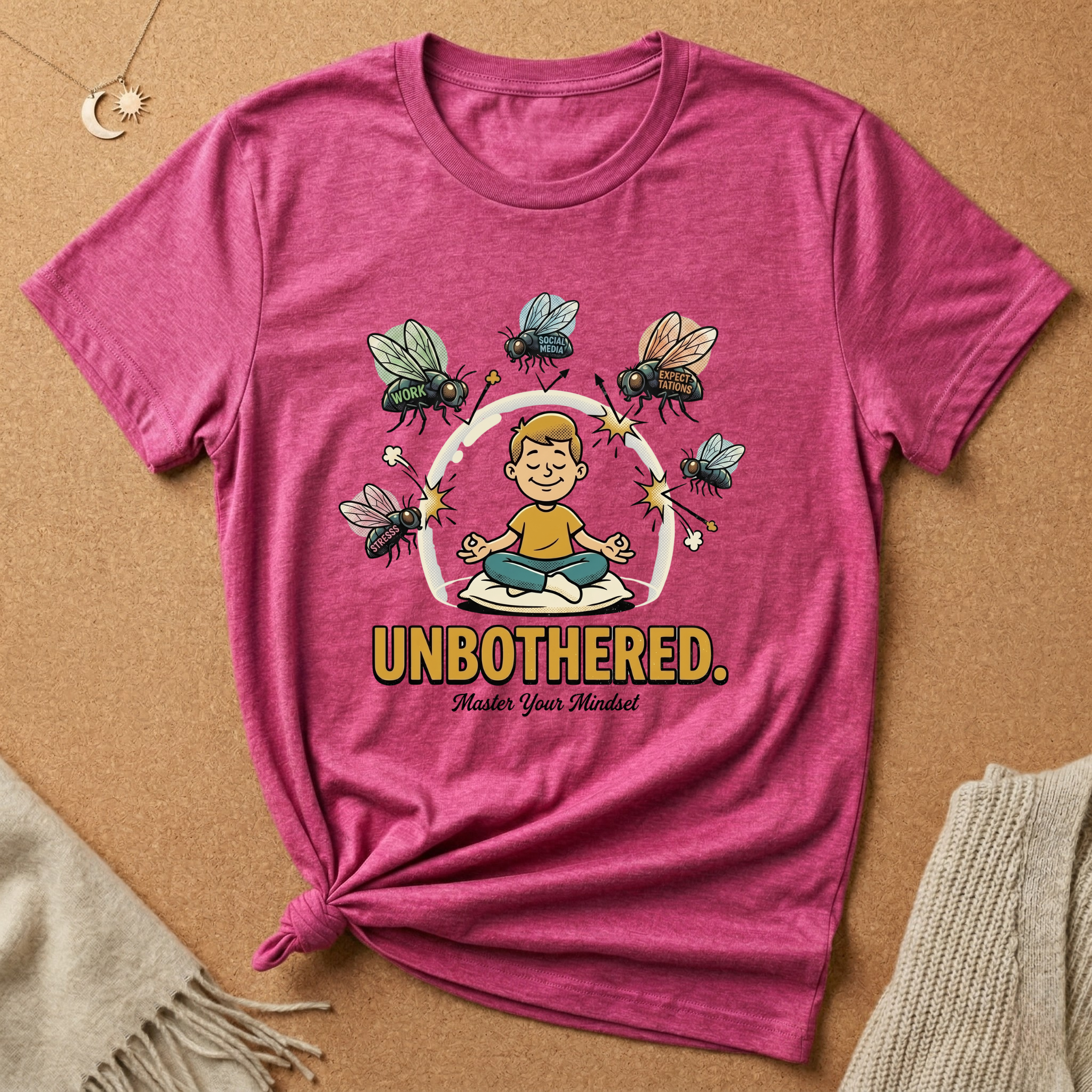 Unbothered Boy with Annoying Flies Tee